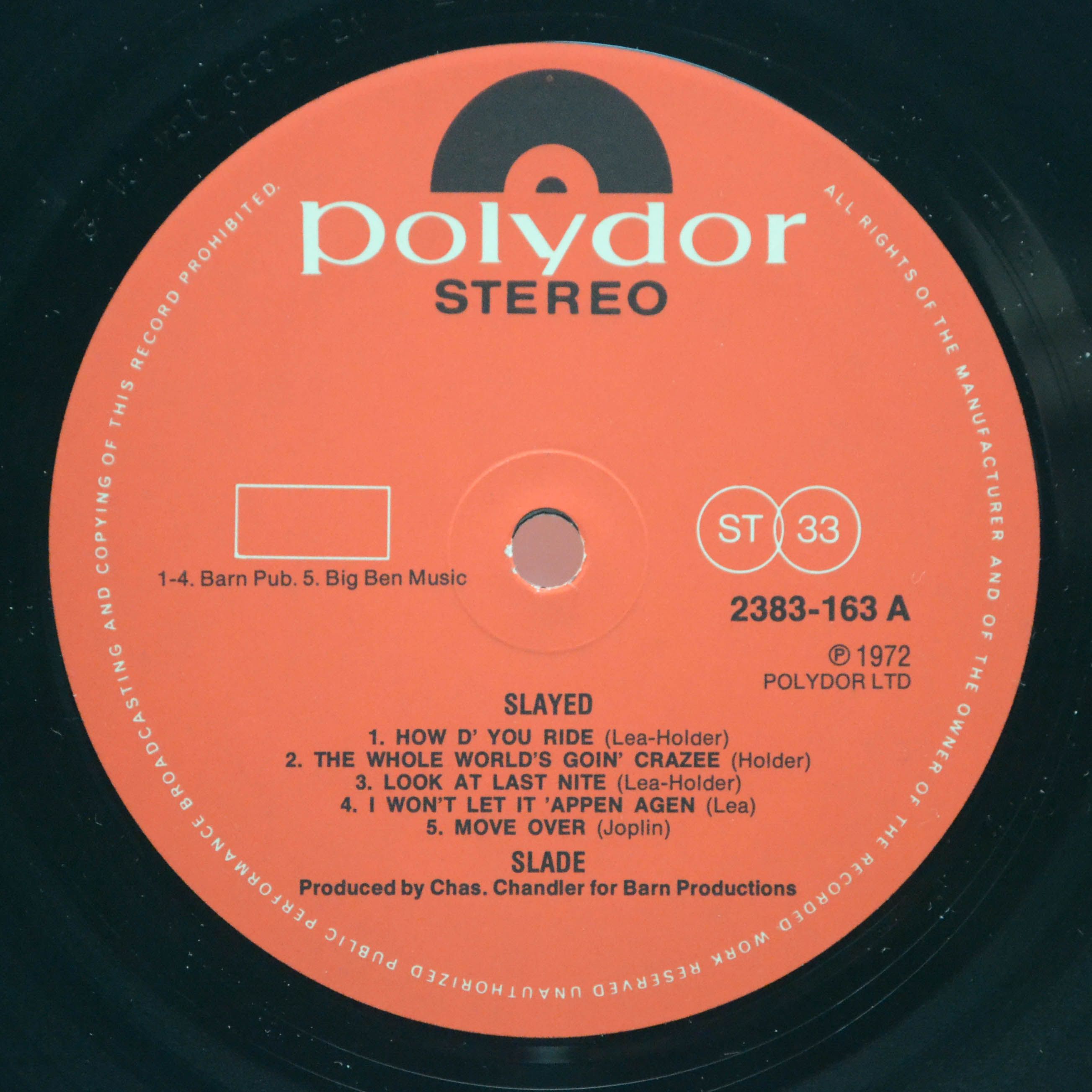 Slade — Slayed? (1-st, UK), 1972