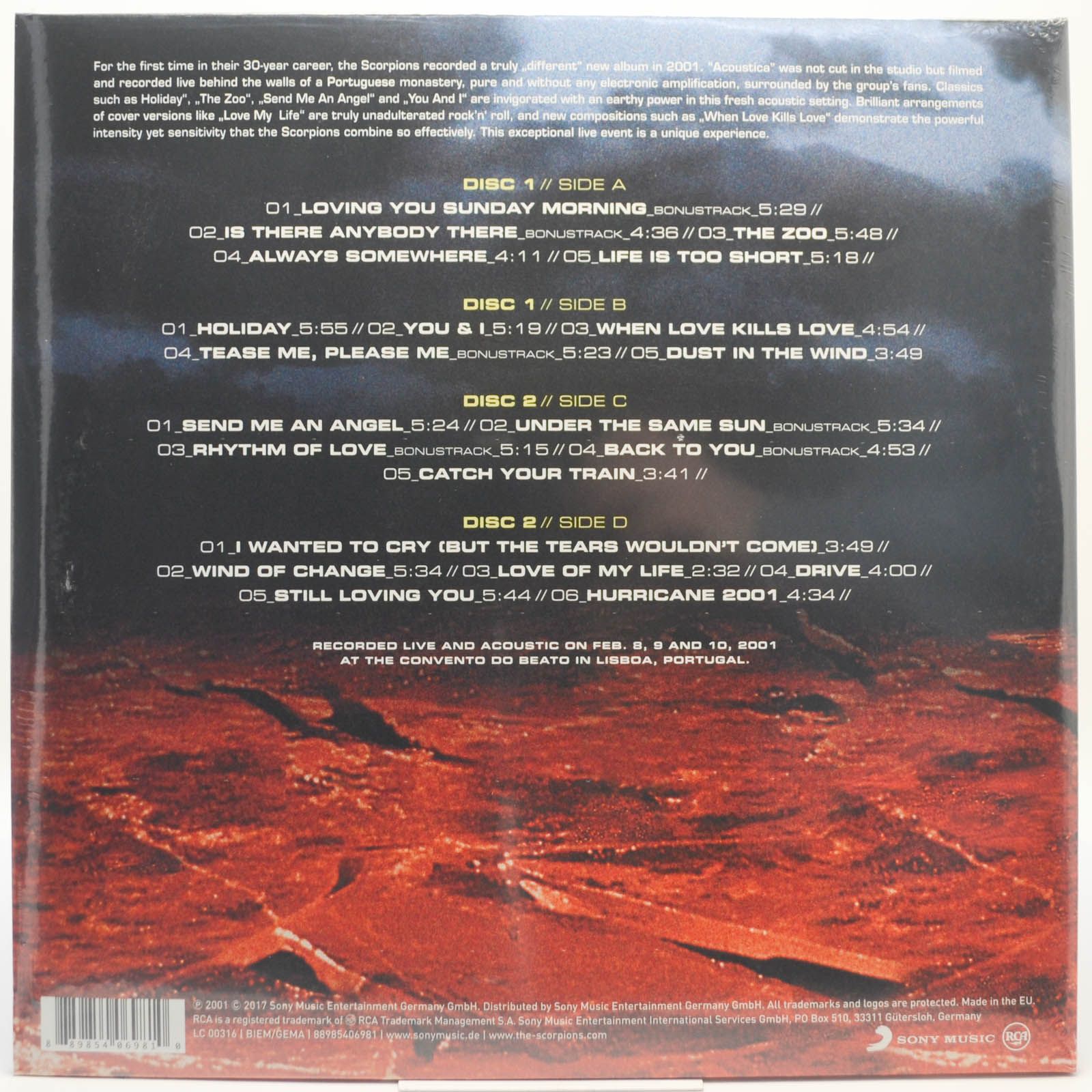 Scorpions — Acoustica (2LP), 2001