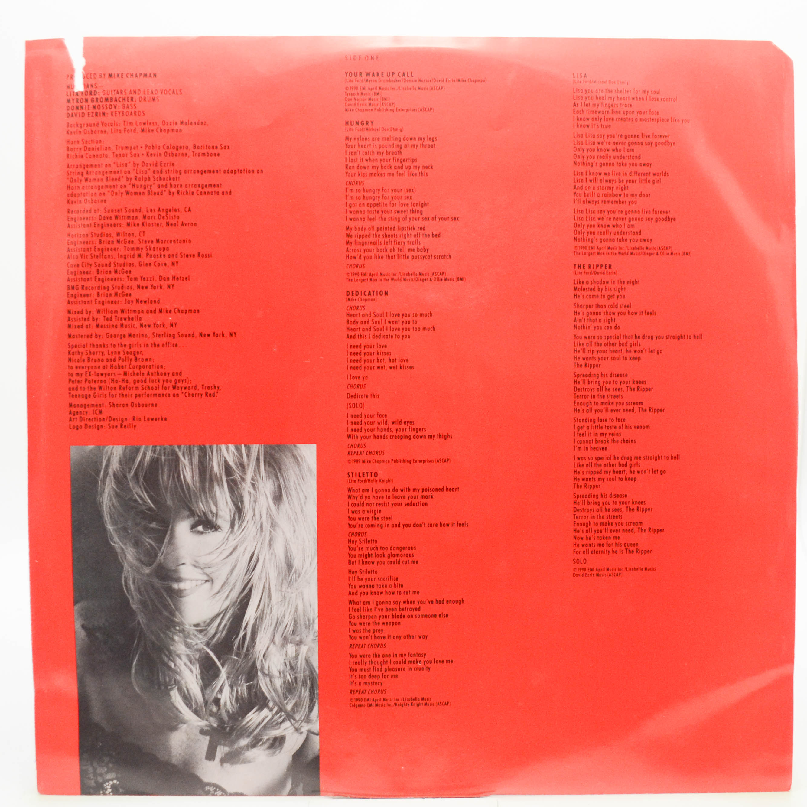 Lita Ford — Stiletto (USA), 1990