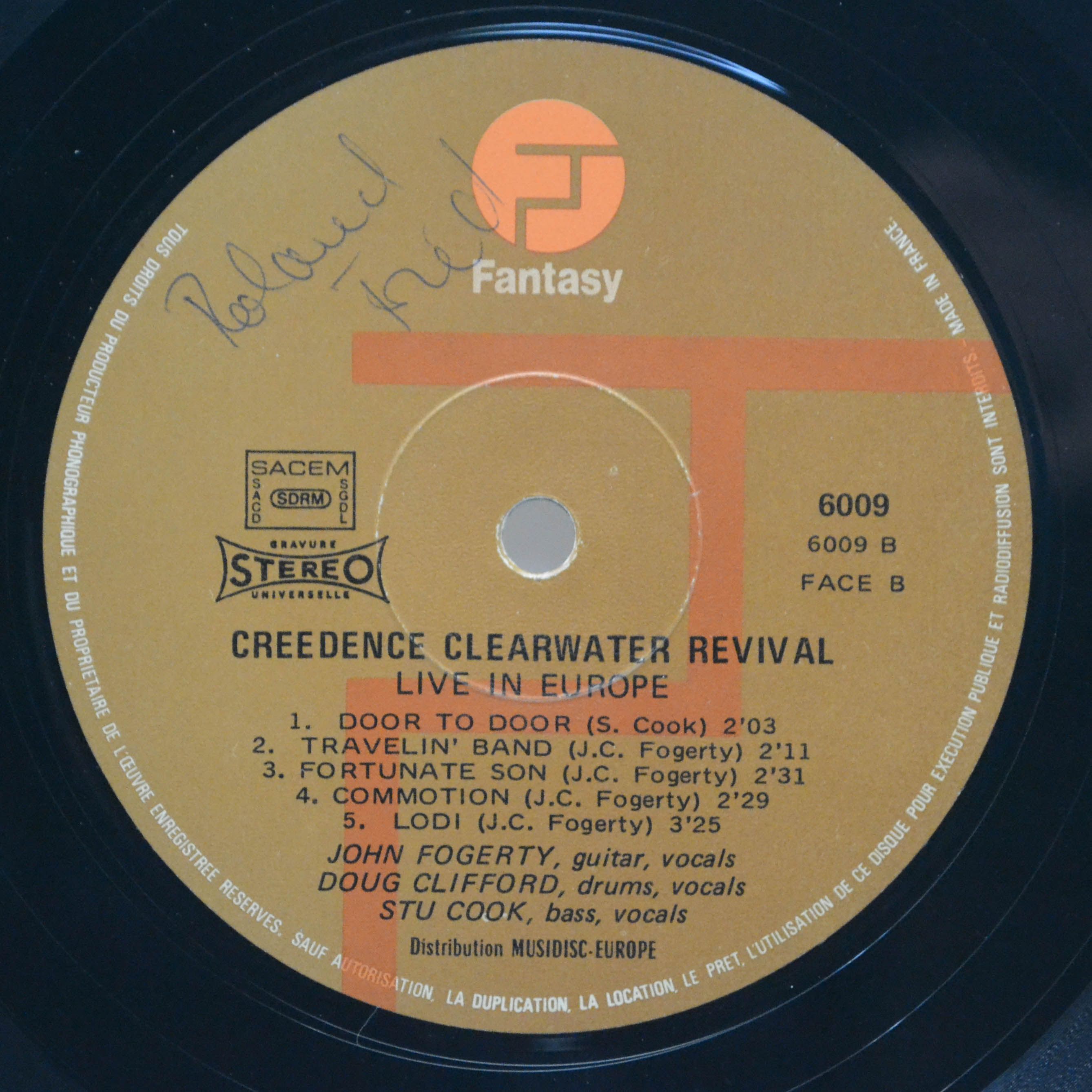 Creedence Clearwater Revival — Live In Europe (2LP), 1973