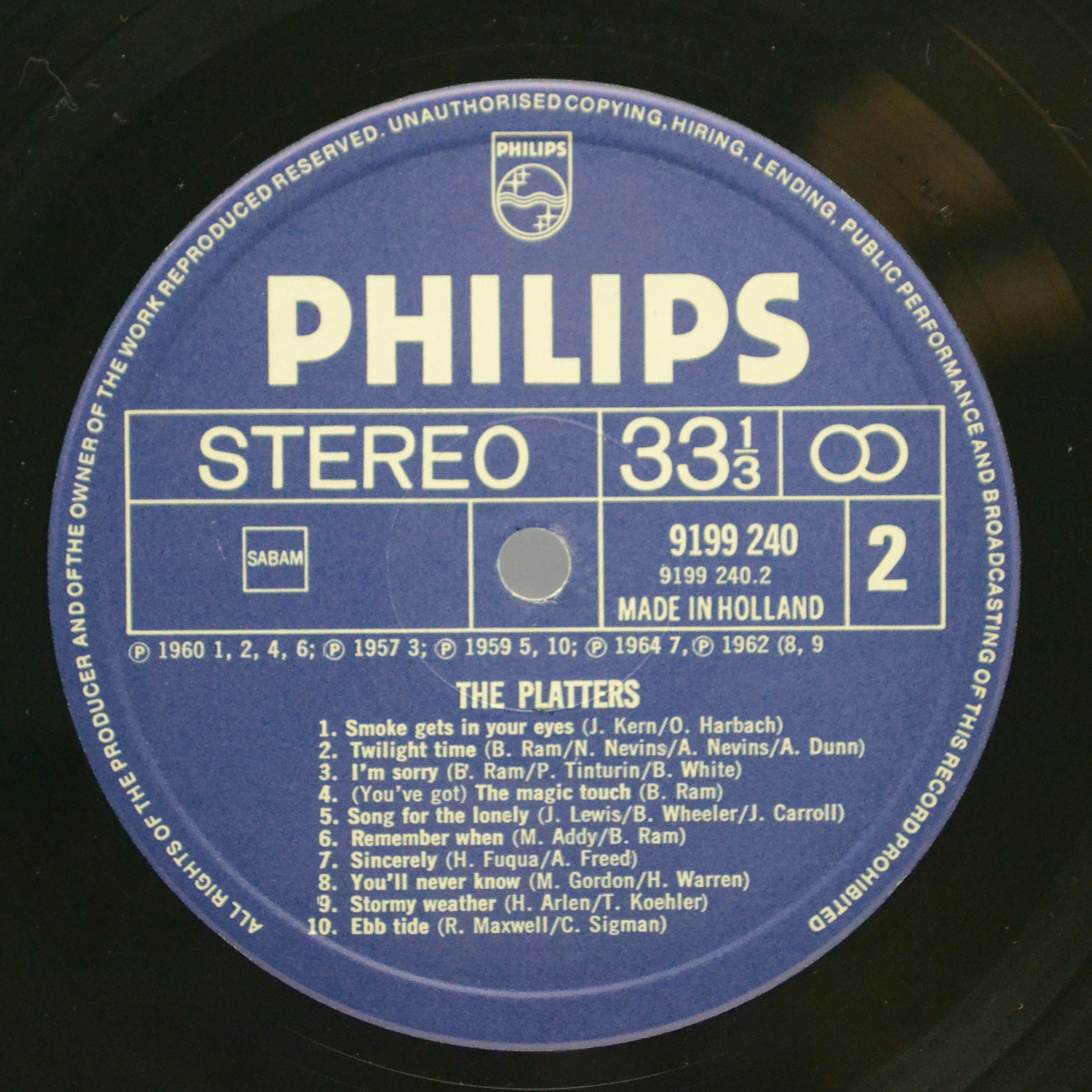 Platters — 20 Enregistrements Originaux, 1991