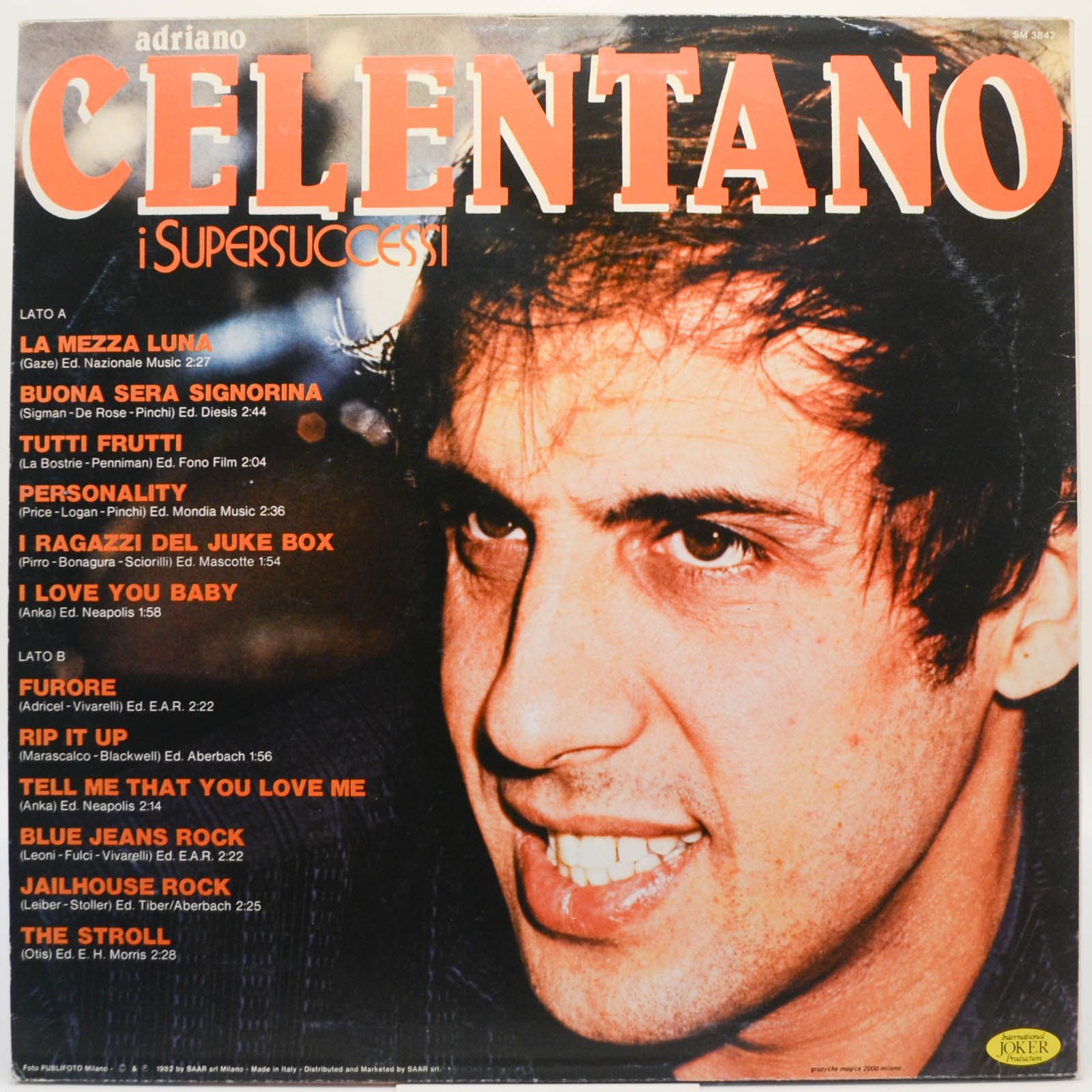 Adriano Celentano — I Supersuccessi (Italy), 1974