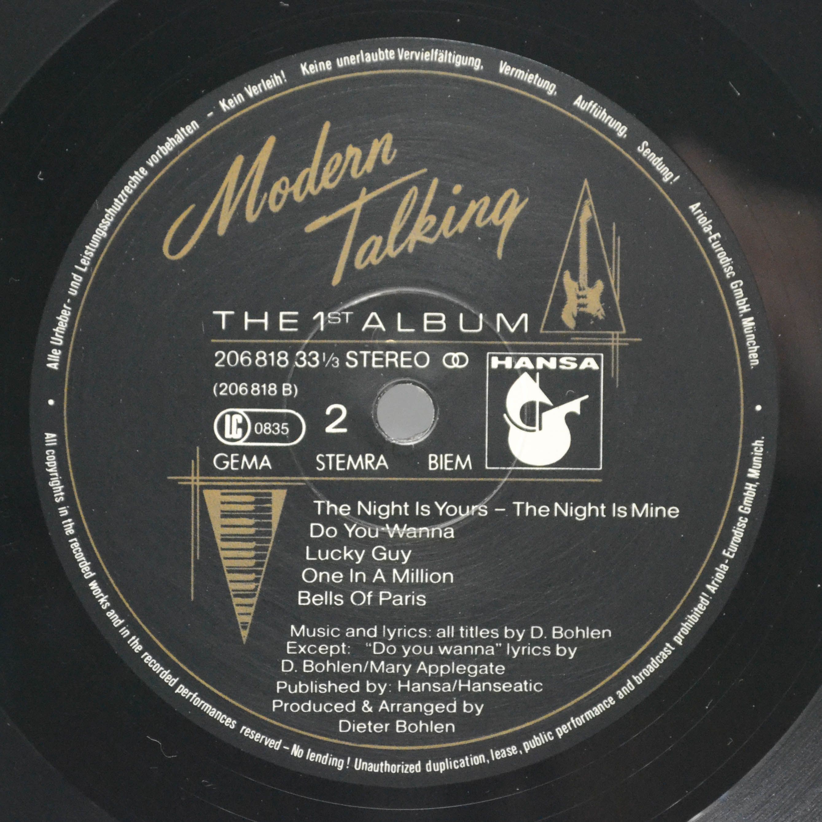 Modern Talking — The 1st Album, 1985
