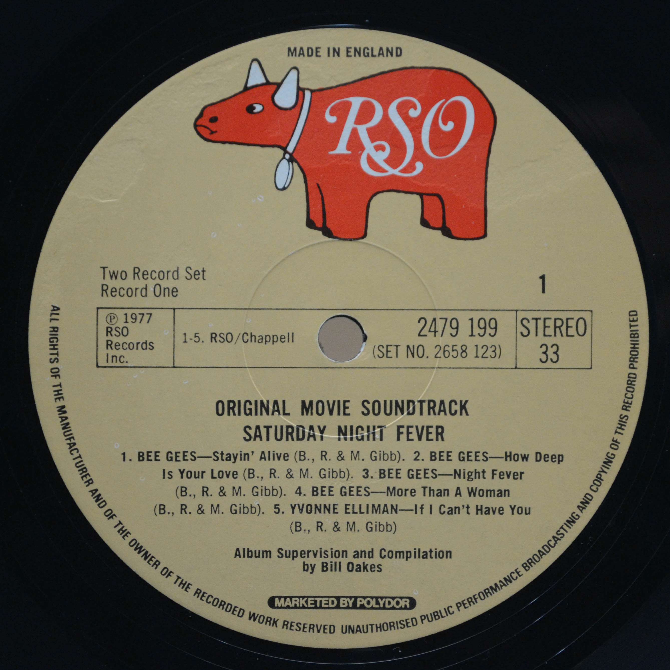 Various — Saturday Night Fever (The Original Movie Sound Track) (2LP, UK), 1977