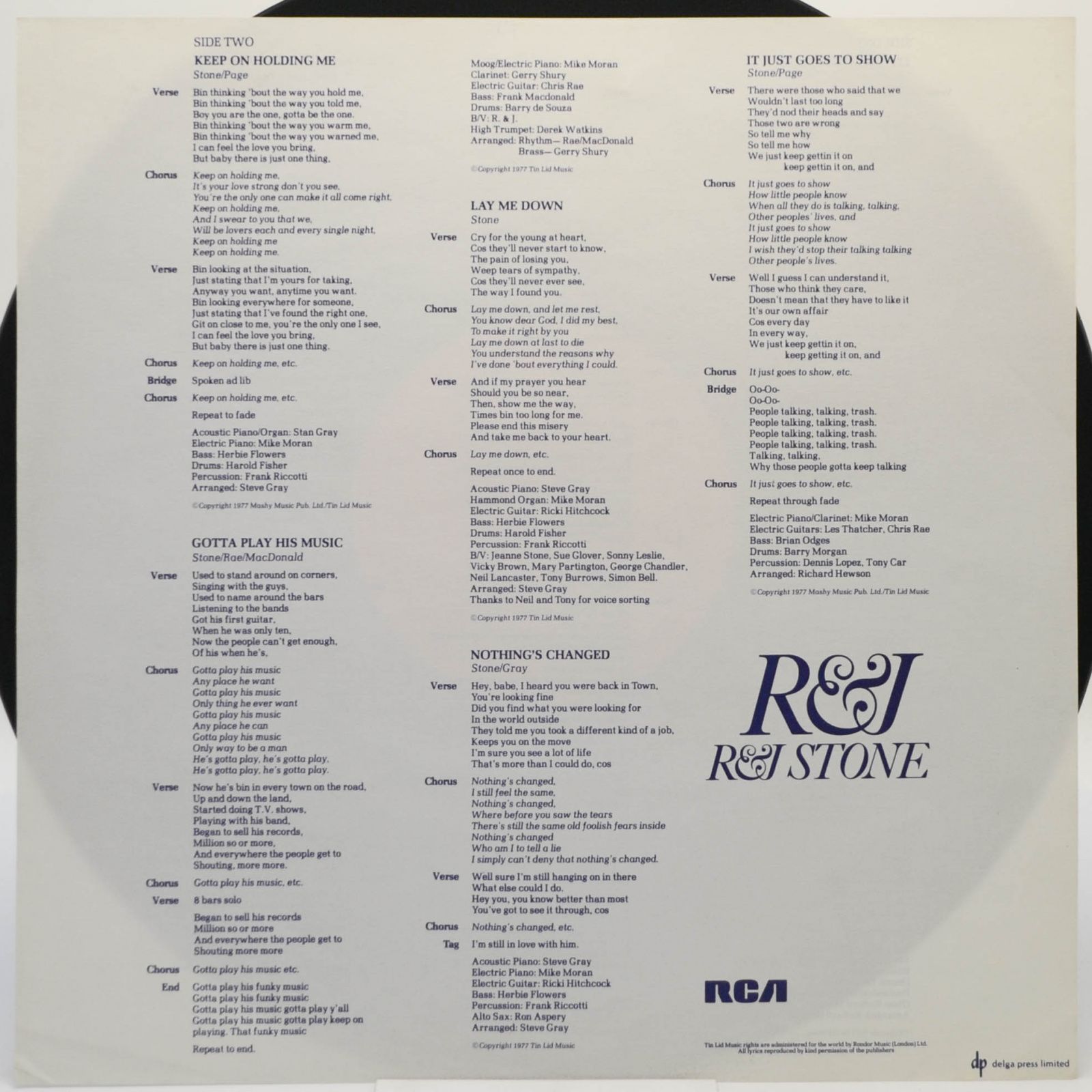 R & J Stone — R & J, 1977
