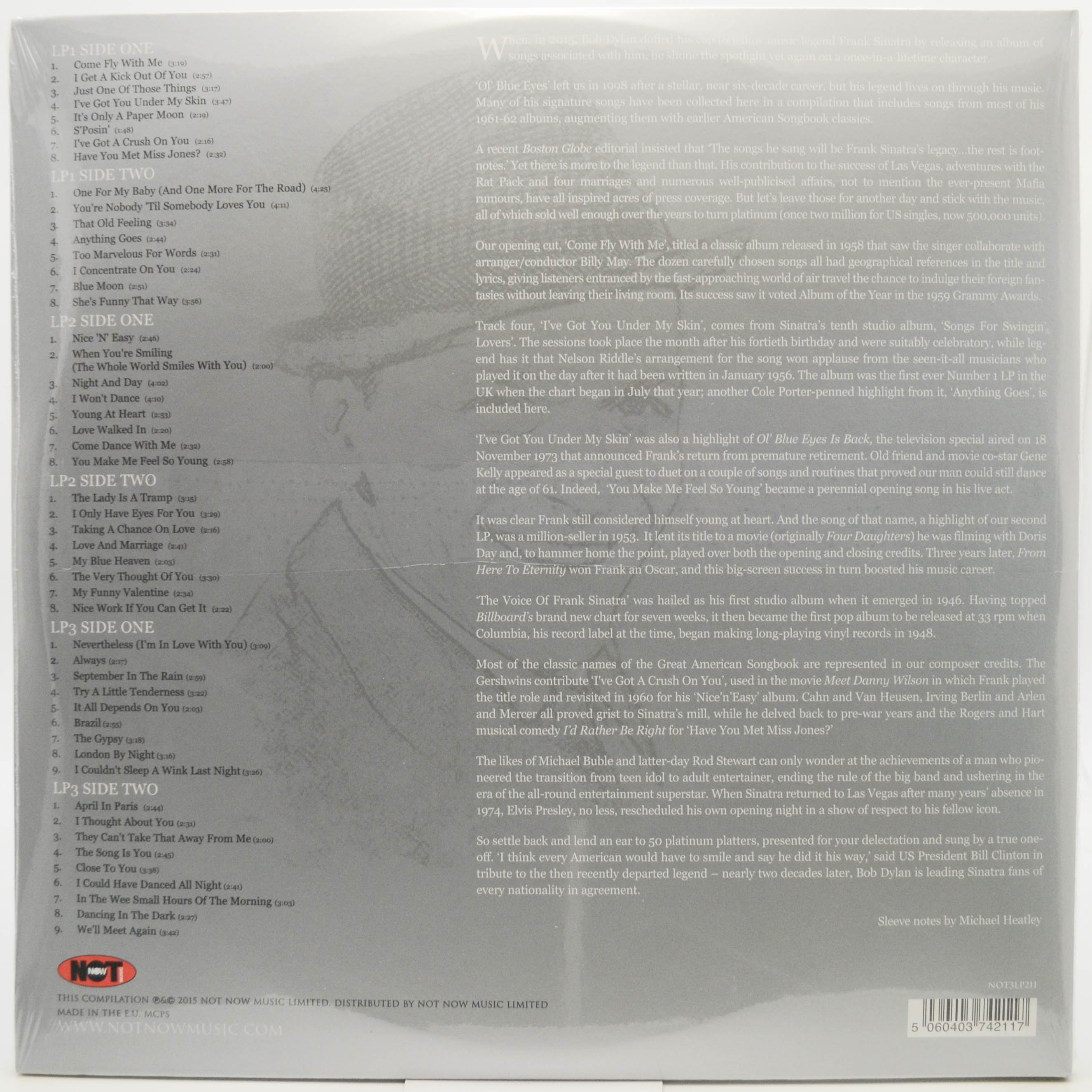 Frank Sinatra — The Platinum Collection (3LP, UK), 2015