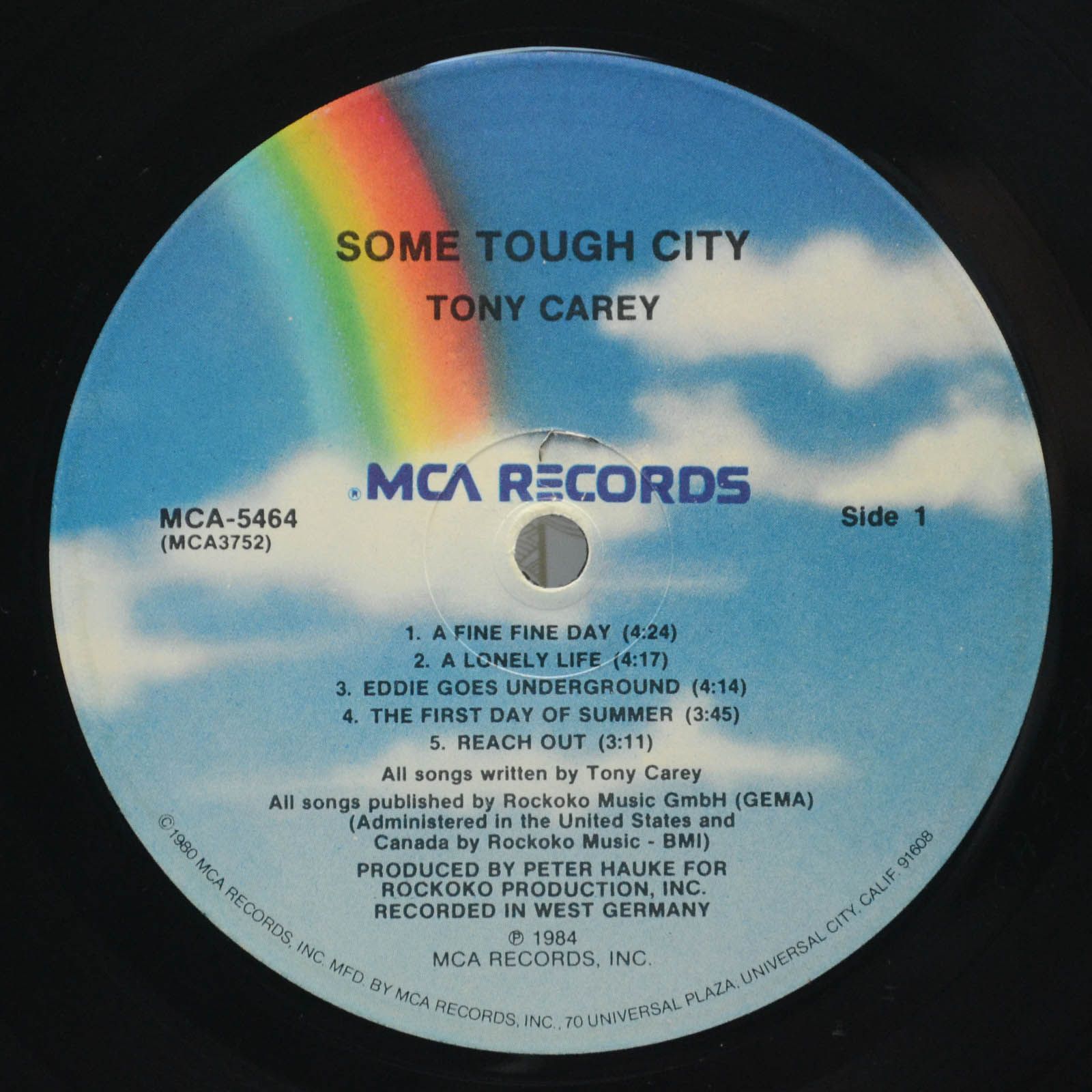 Tony Carey — Some Tough City, 1984