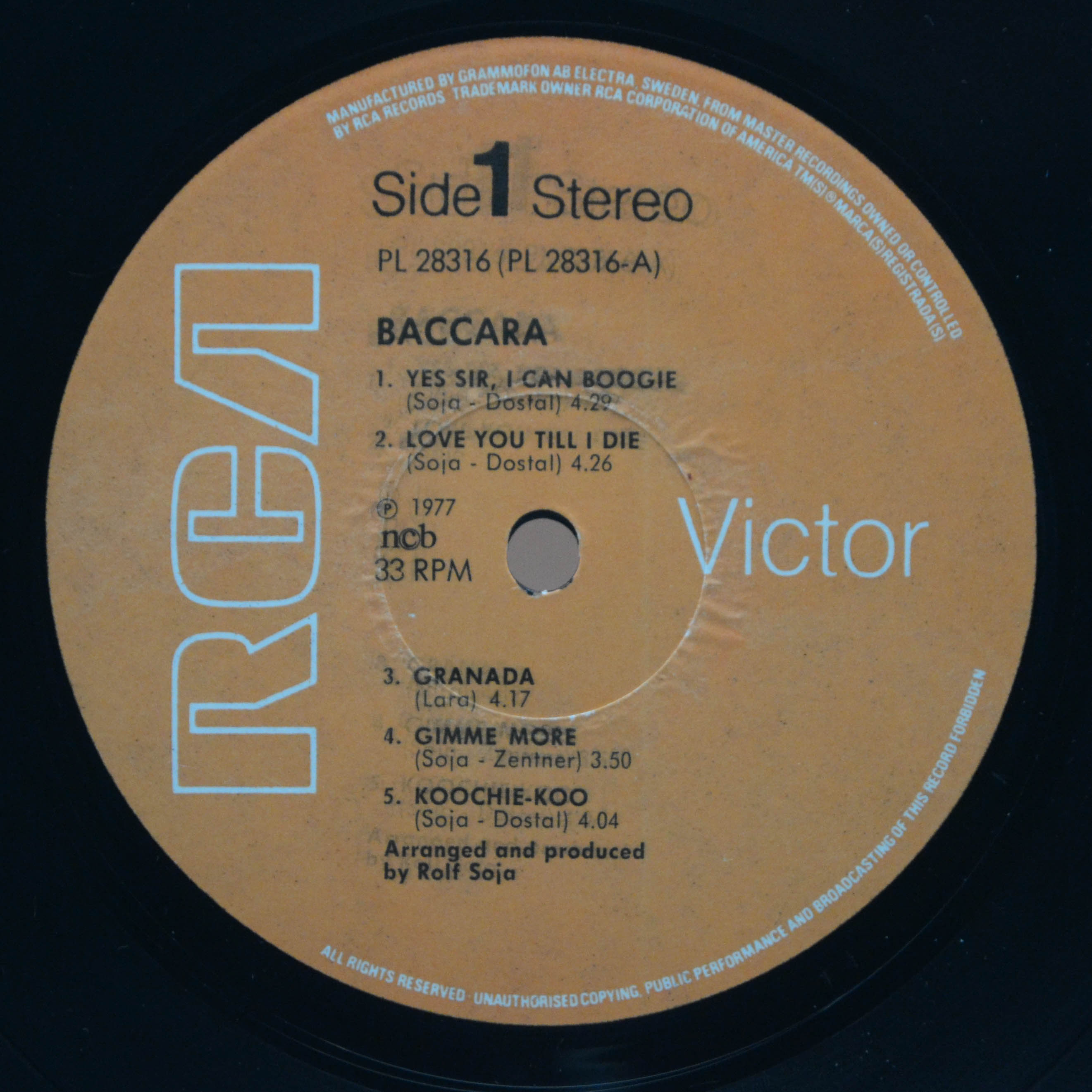 Baccara — Baccara, 1977