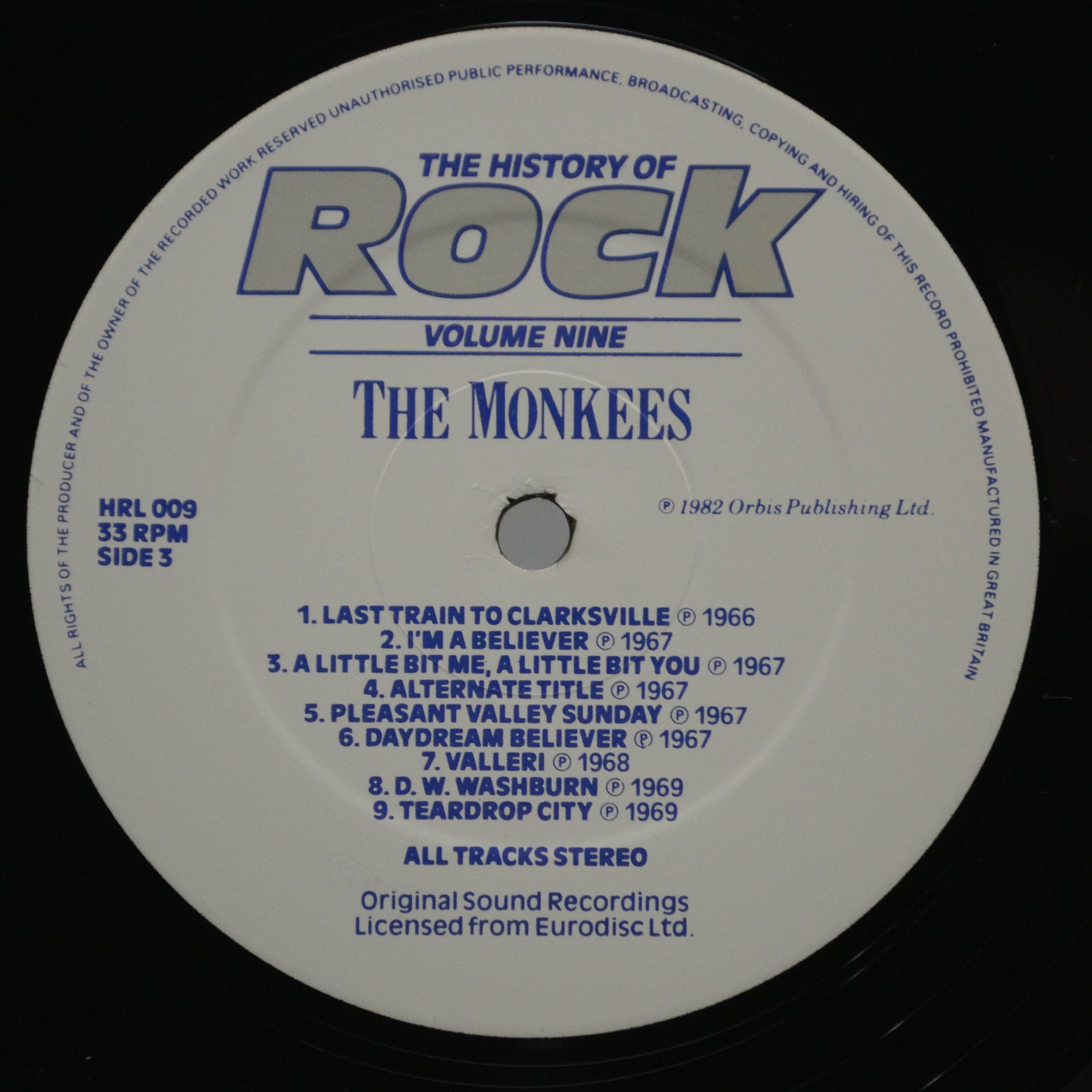 Ike & Tina Turner / James Brown / The Monkees / The Beach Boys — The History Of Rock (Volume Nine) (2LP, UK), 1982