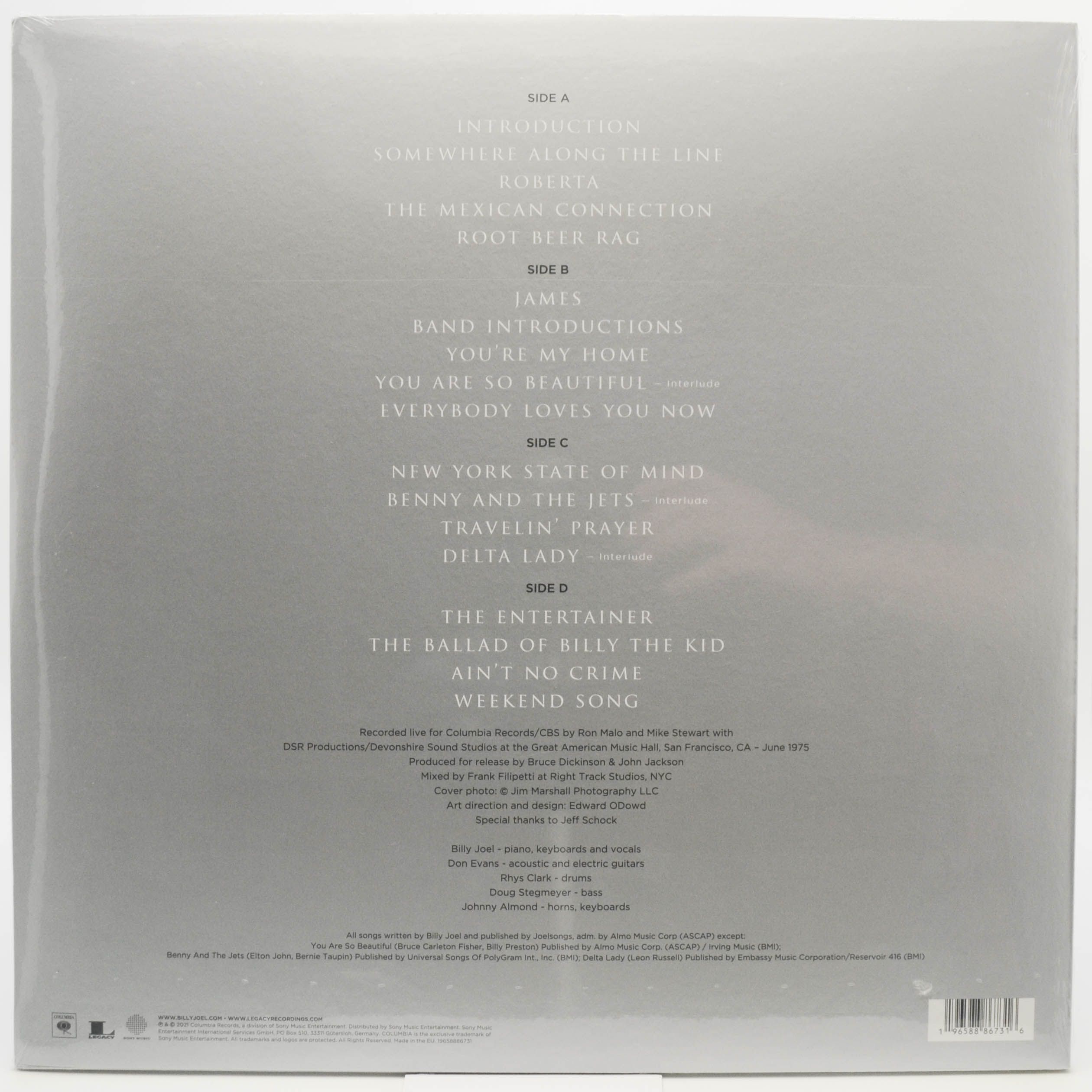 Billy Joel — Live At The Great American Music Hall, 1975 (2LP), 2023