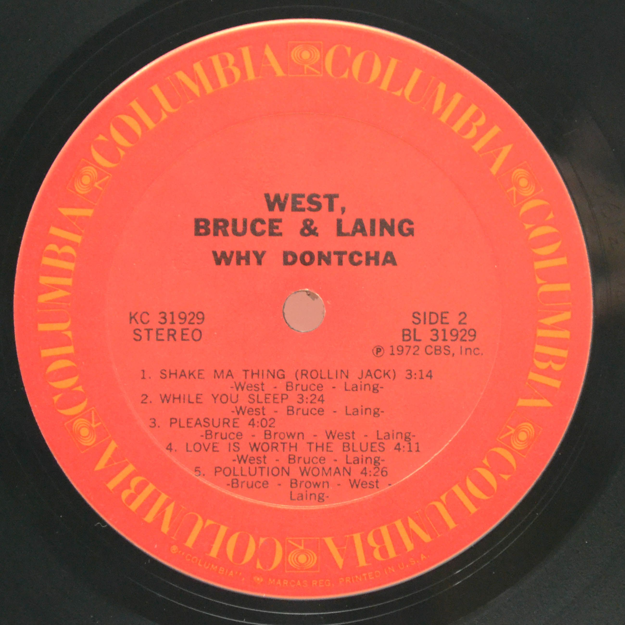 West, Bruce & Laing — Why Dontcha (USA), 1972