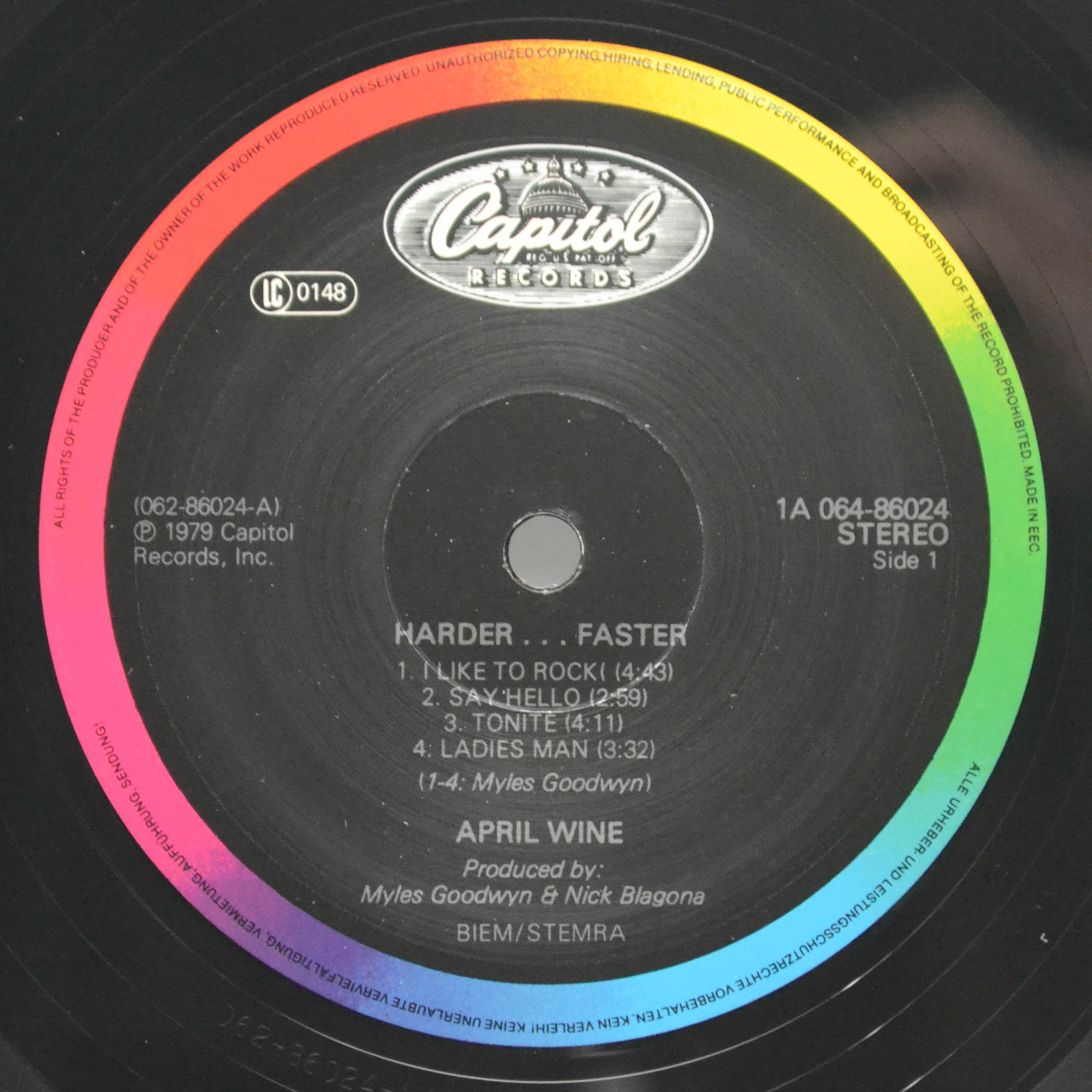 April Wine — Harder.....Faster, 1979