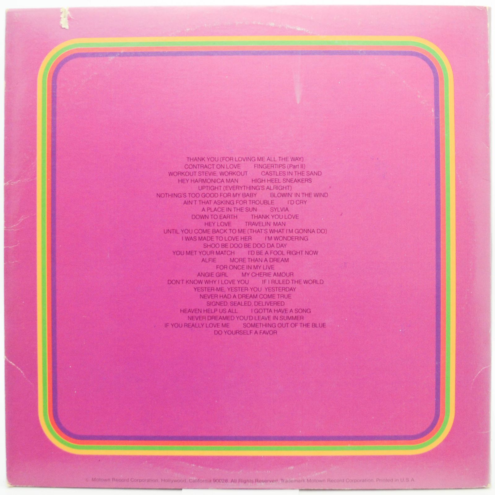 Stevie Wonder — Looking Back (3LP, USA), 1977