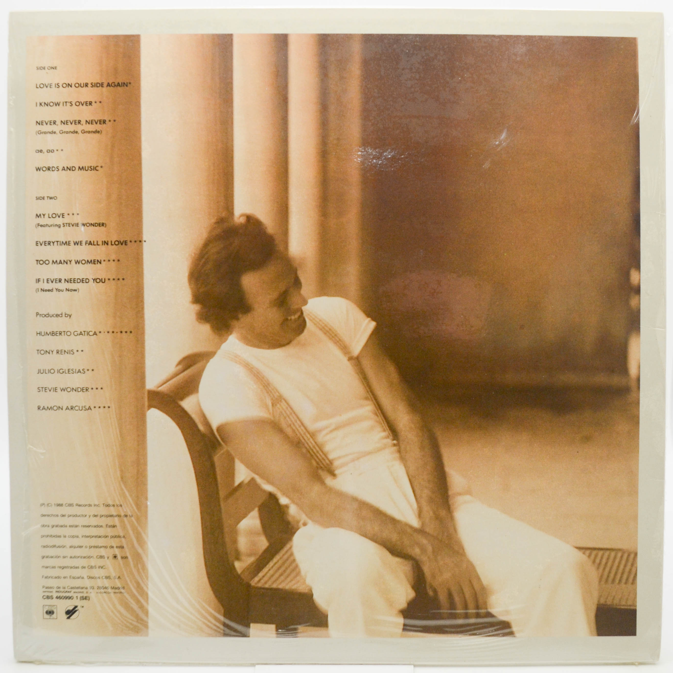 Julio Iglesias — Non Stop (1-st, Spain), 1988