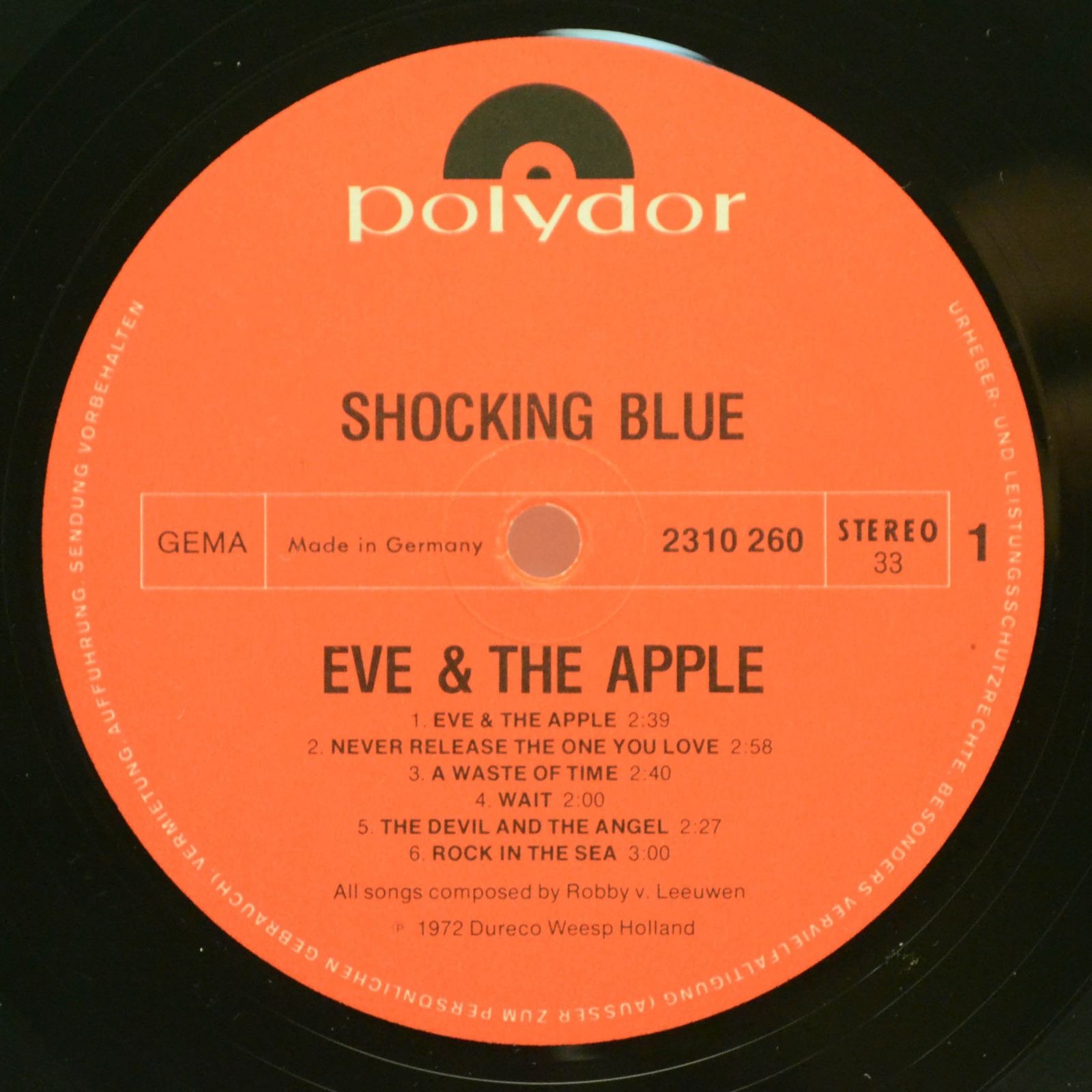 Shocking Blue — Eve & The Apple, 1972