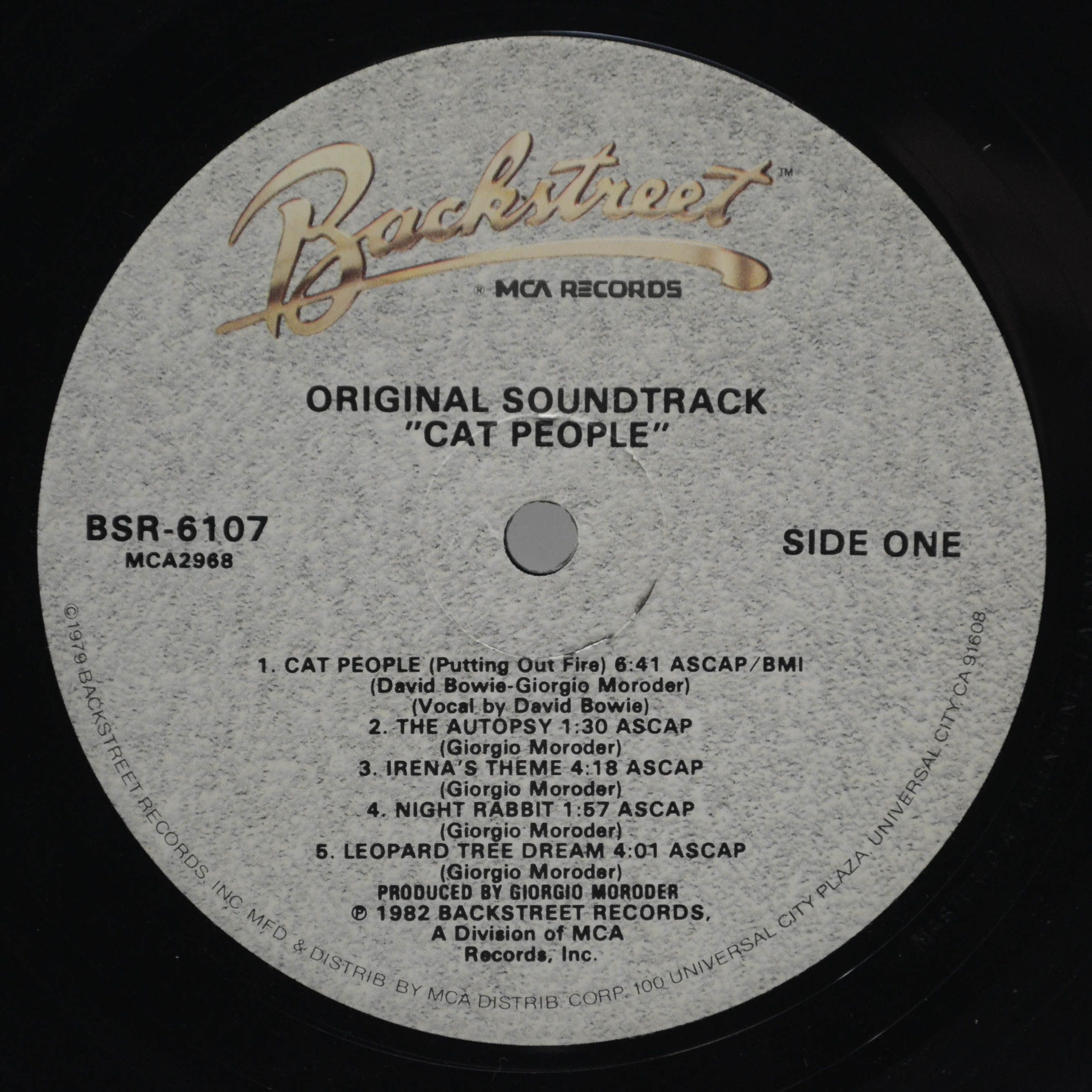 Giorgio Moroder — Cat People (Original Soundtrack), 1982