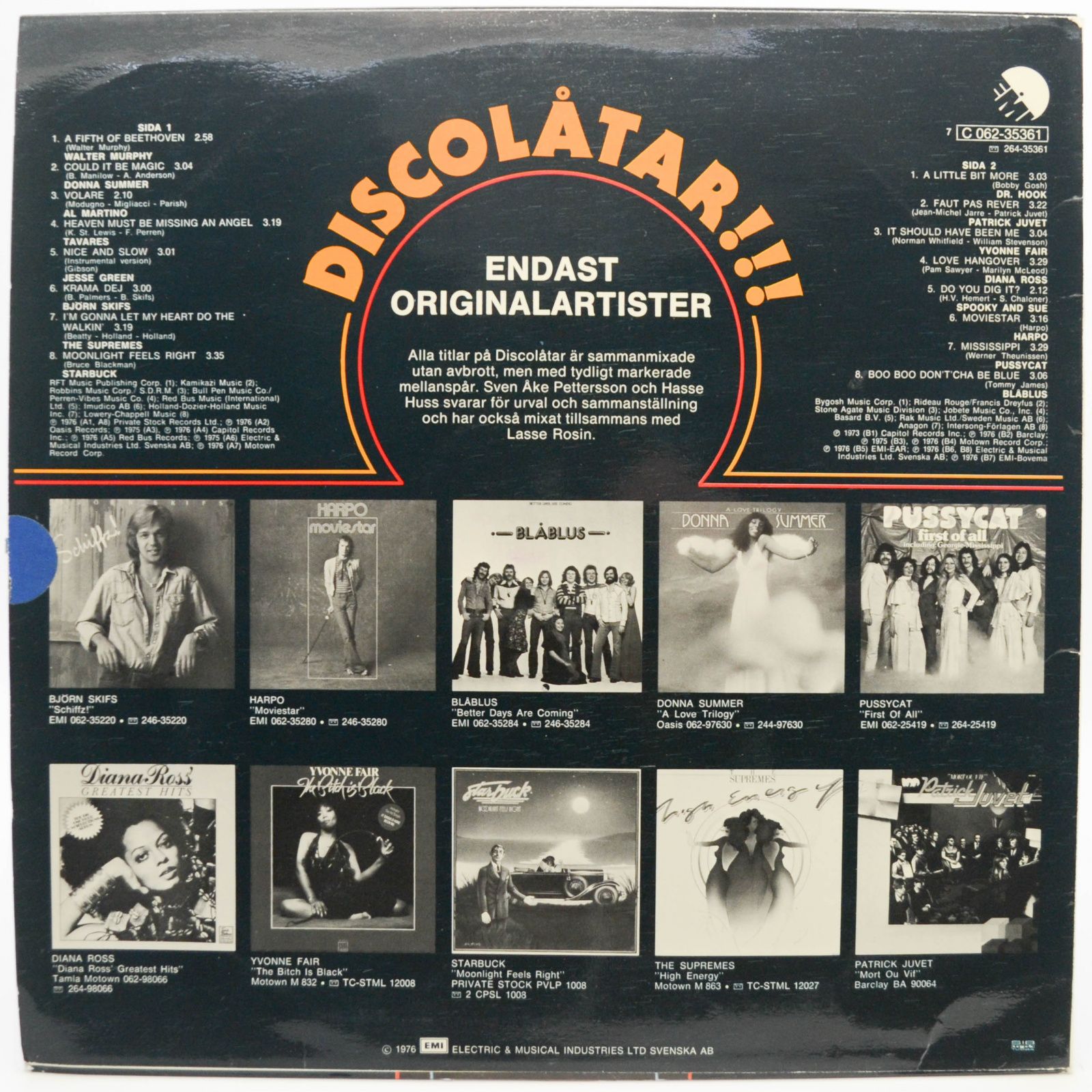 Various — Discolåtar!!!, 1976
