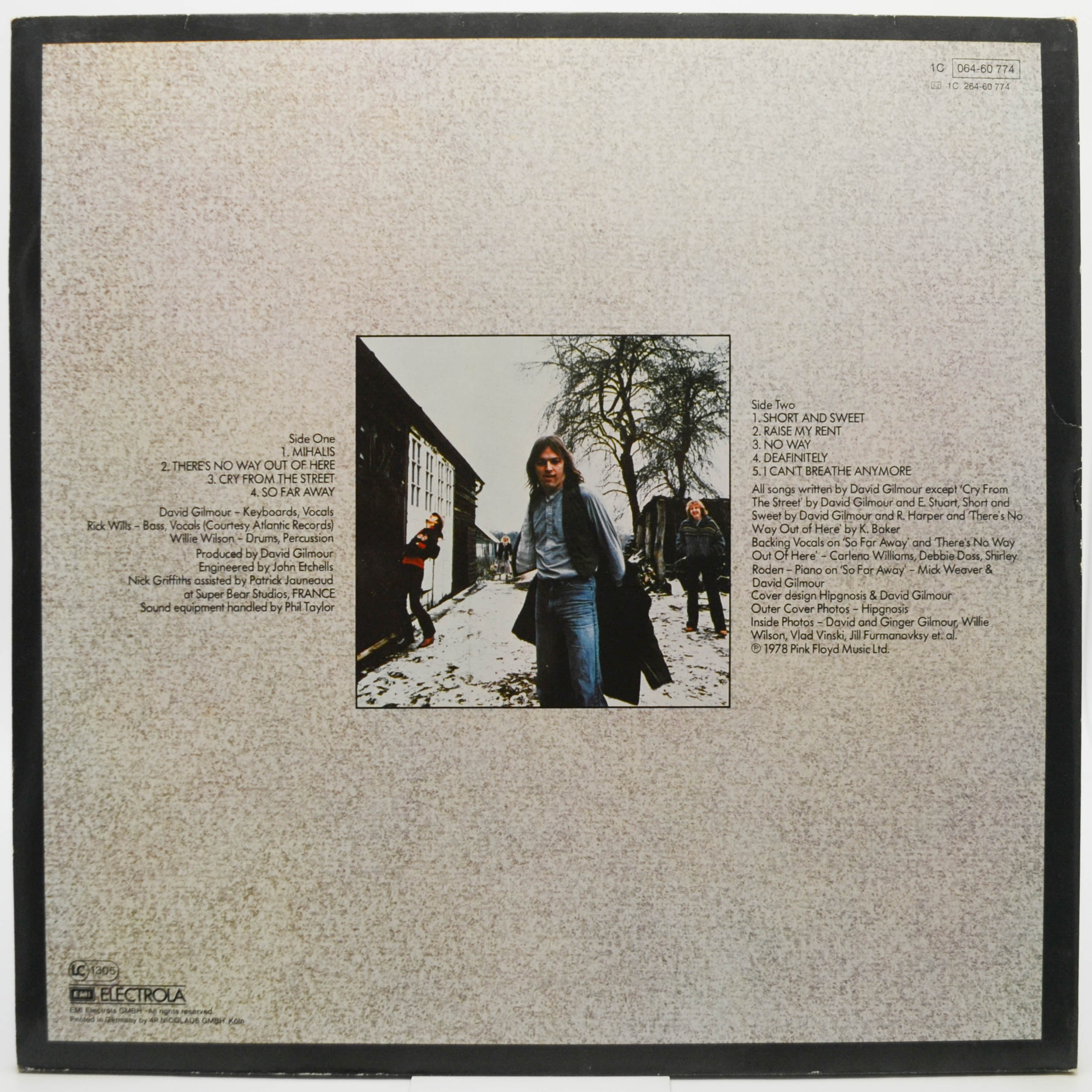 David Gilmour — David Gilmour, 1978