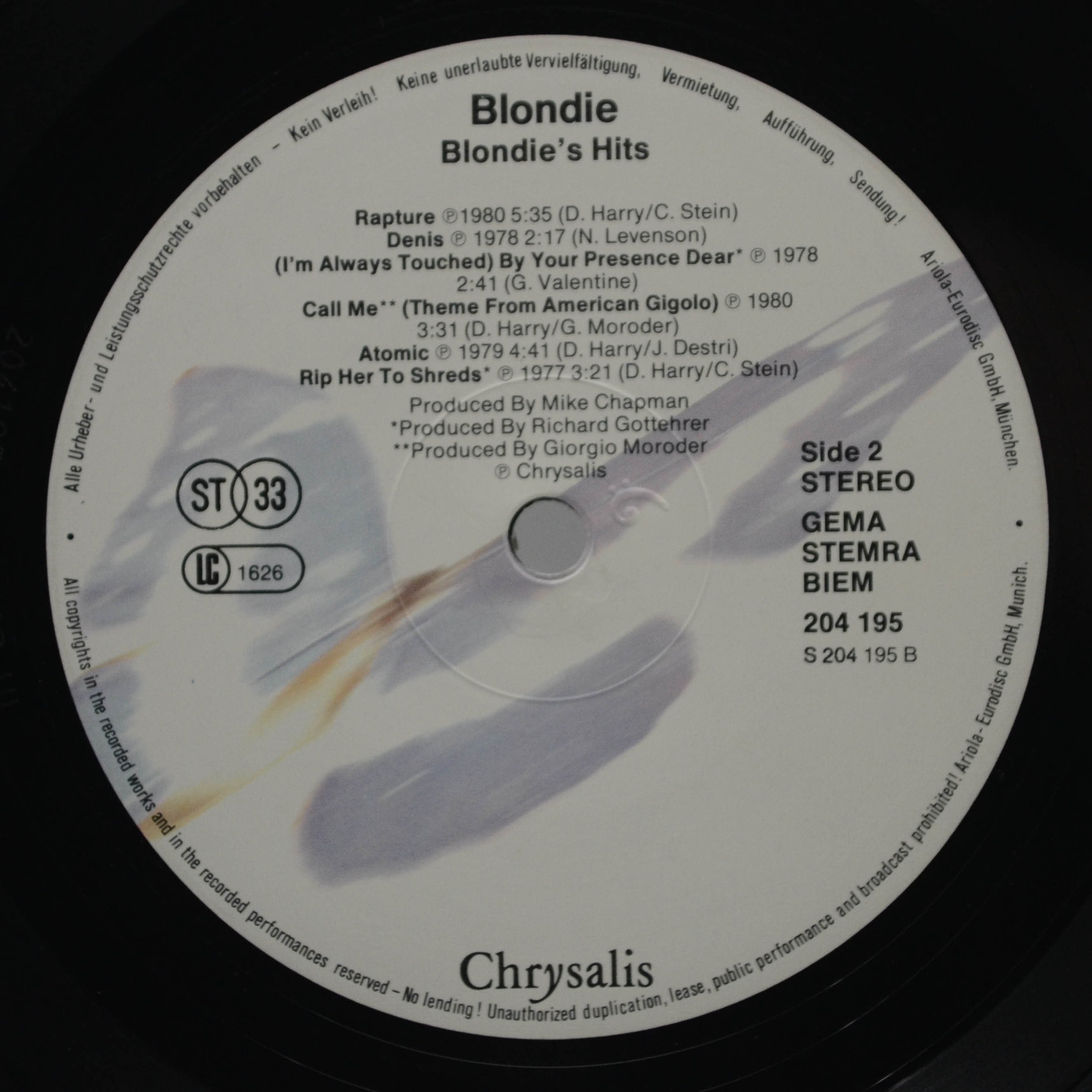 Blondie — Blondie's Hits, 1984