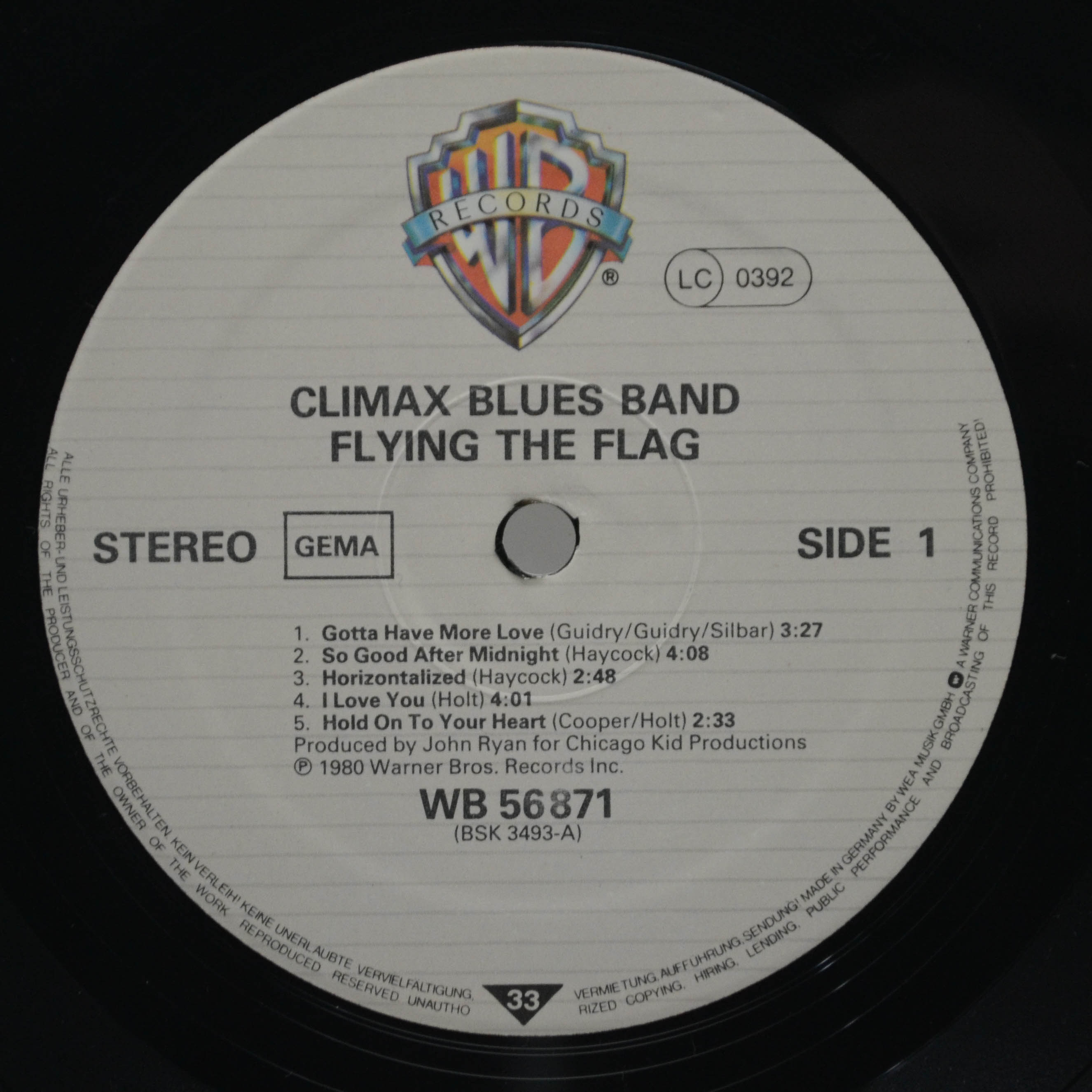 Виниловая пластинка Climax Blues Band — Flying The Flag, 1980