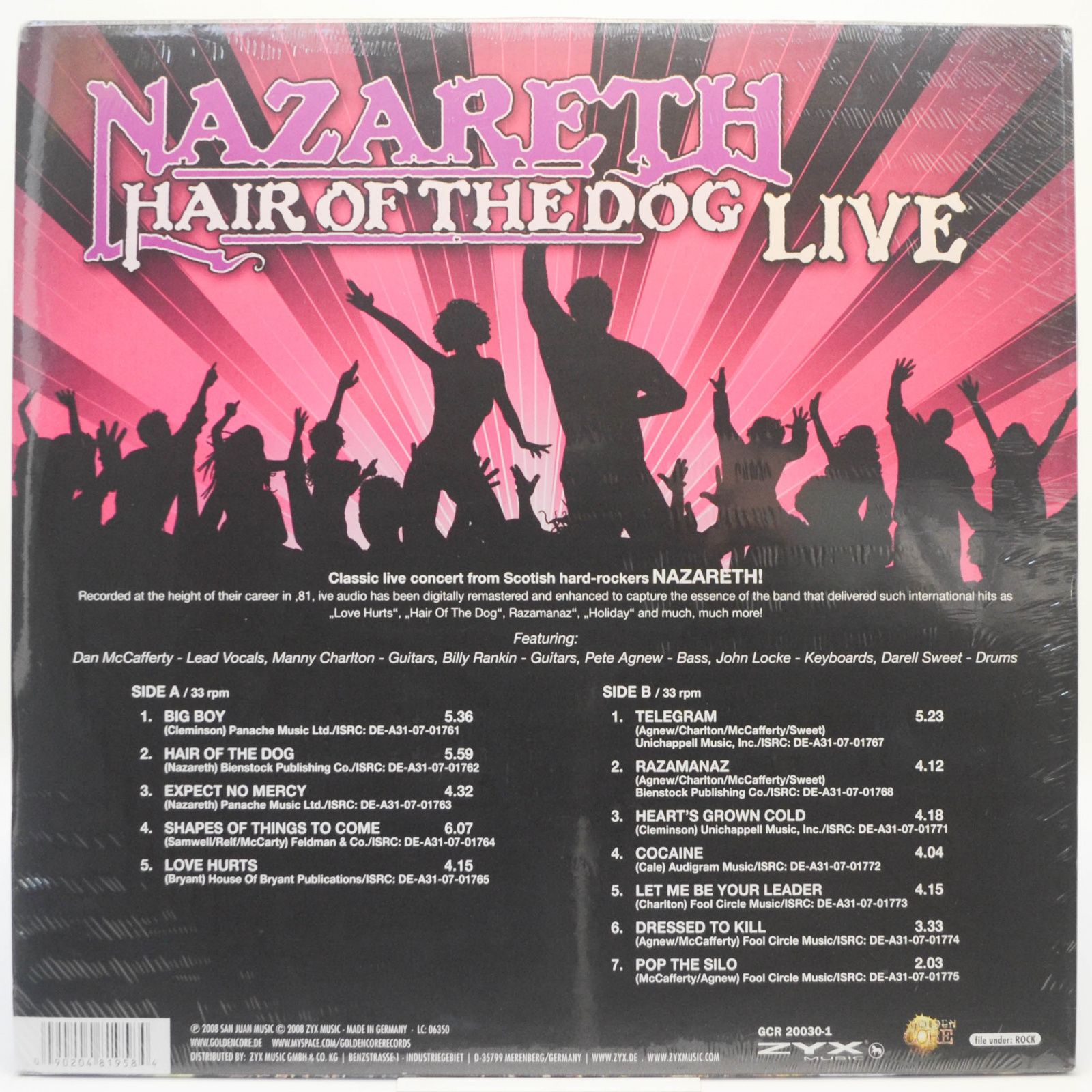 Nazareth — Hair Of The Dog Live, 2008