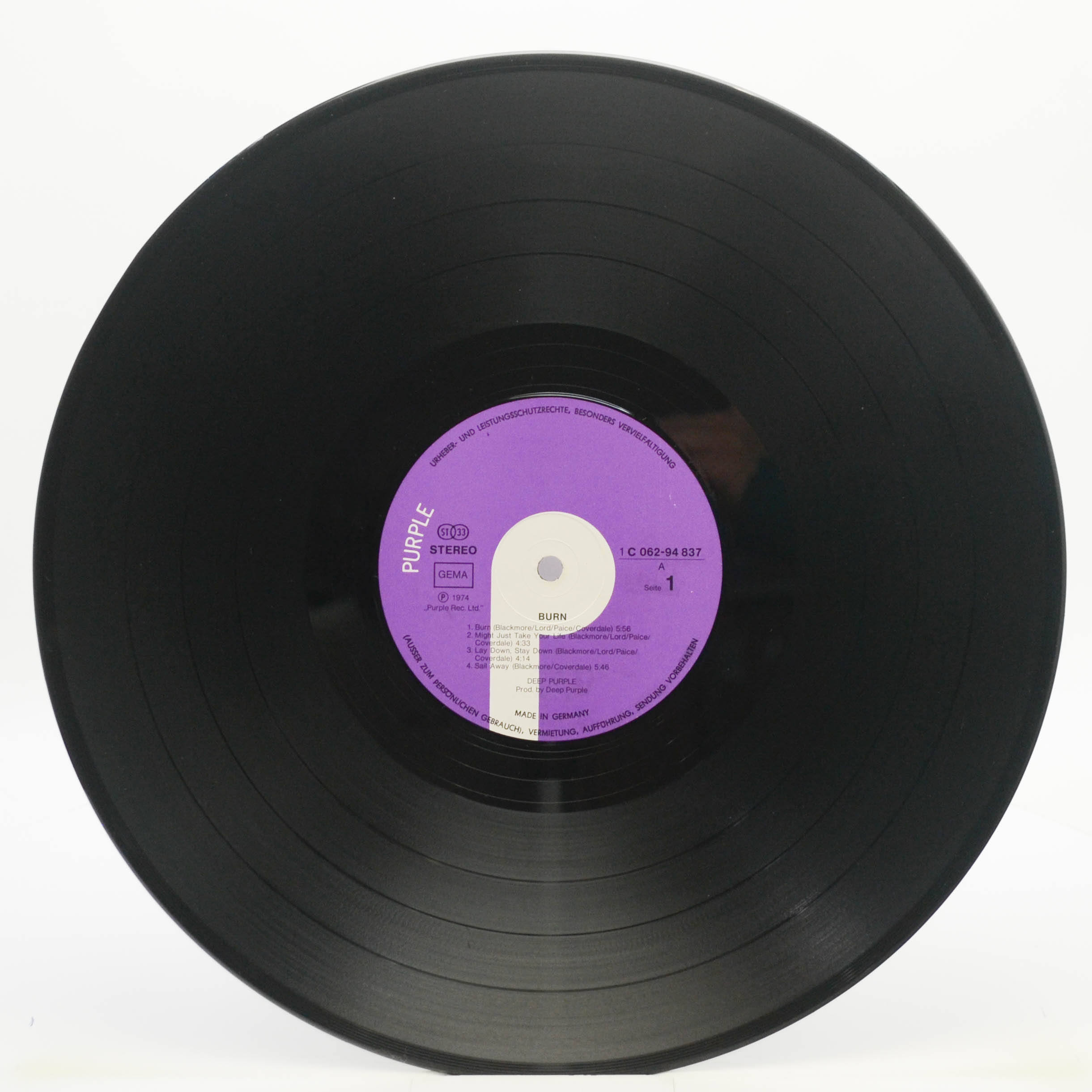 Виниловая пластинка Deep Purple — Burn, 1974