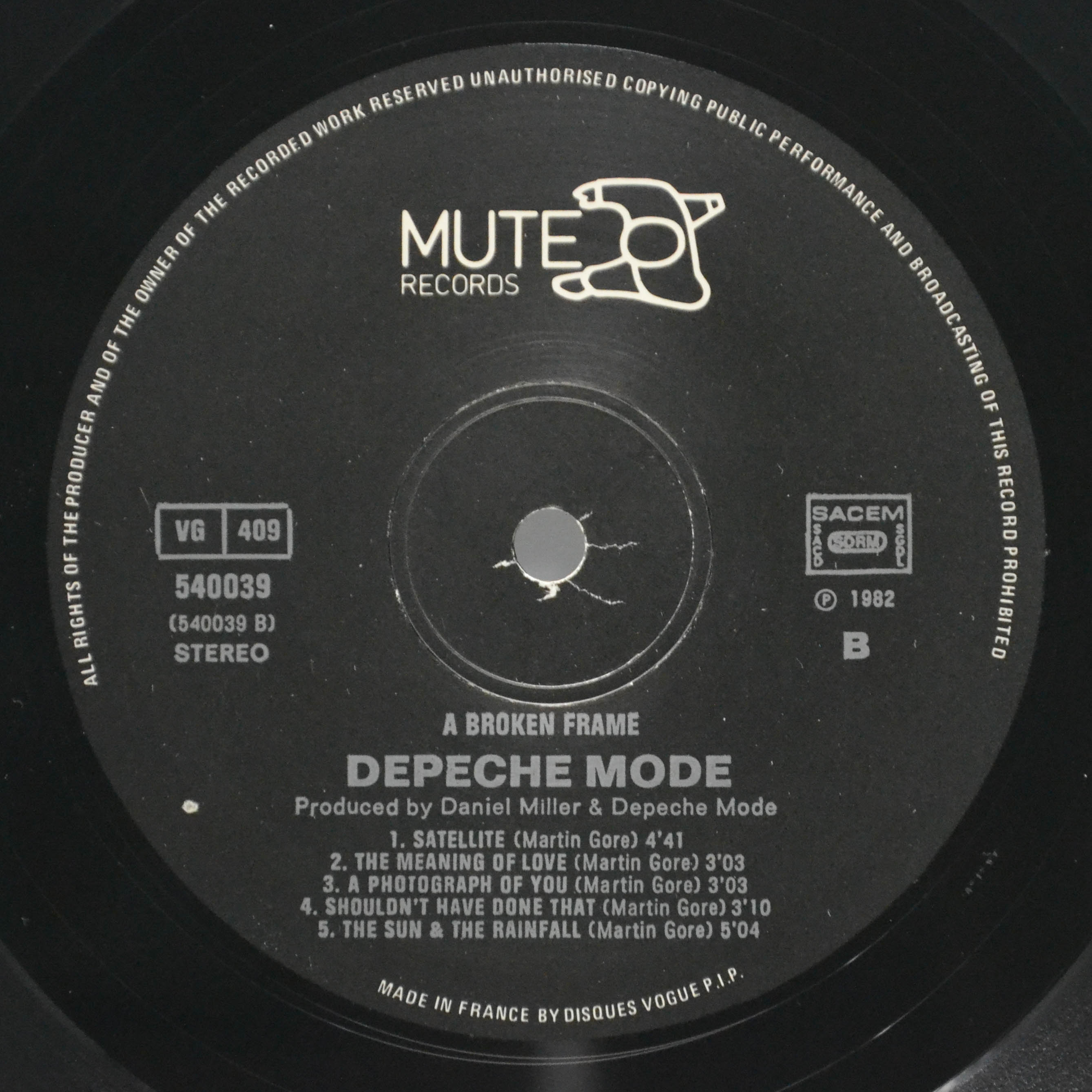 Depeche Mode — A Broken Frame, 1982