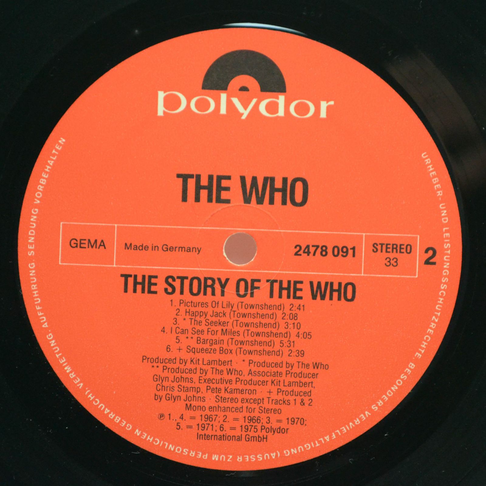 Who — The Story Of The Who (2LP), 1976