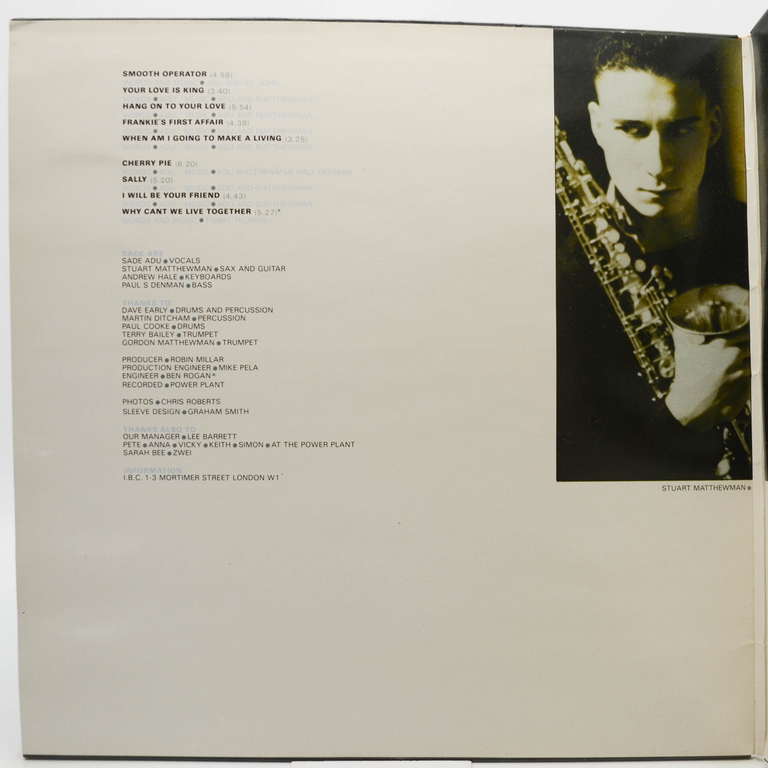 Sade — Diamond Life, 1984