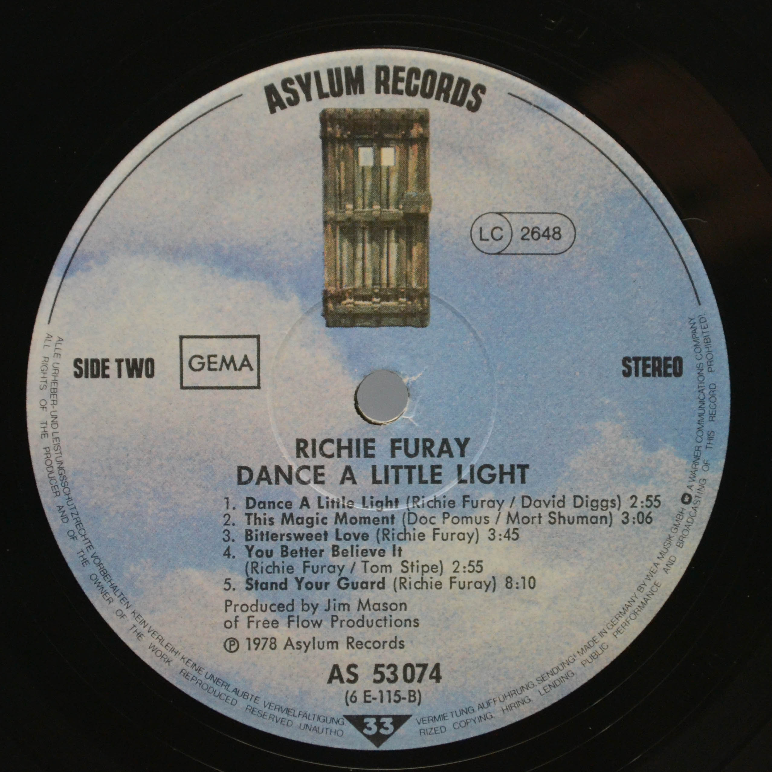 Виниловая пластинка Richie Furay — Dance A Little Light, 1978