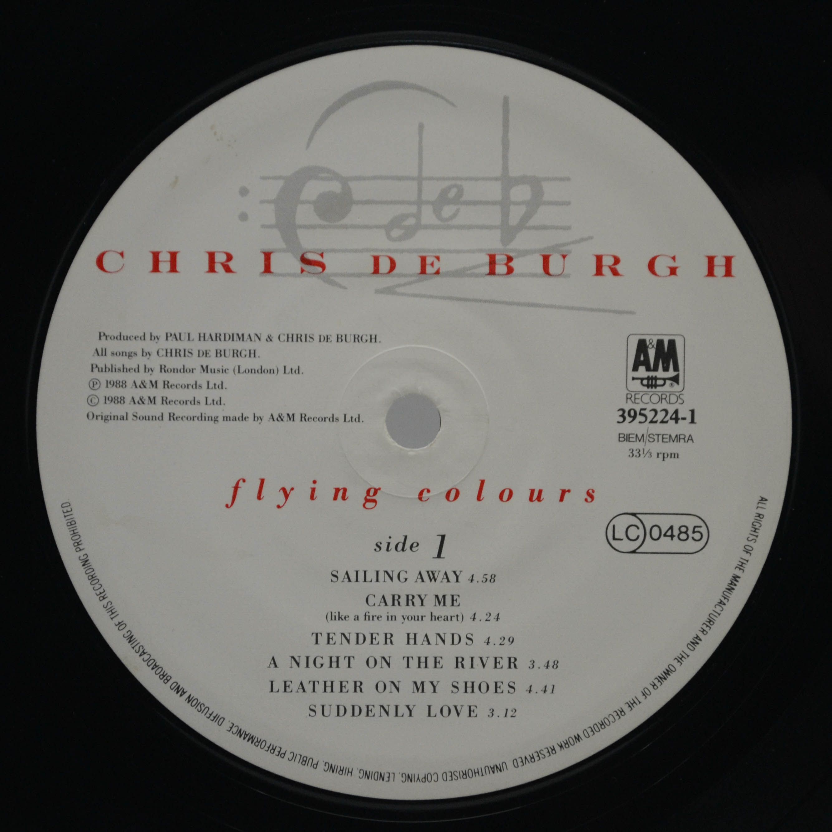 Chris de Burgh — Flying Colours, 1988