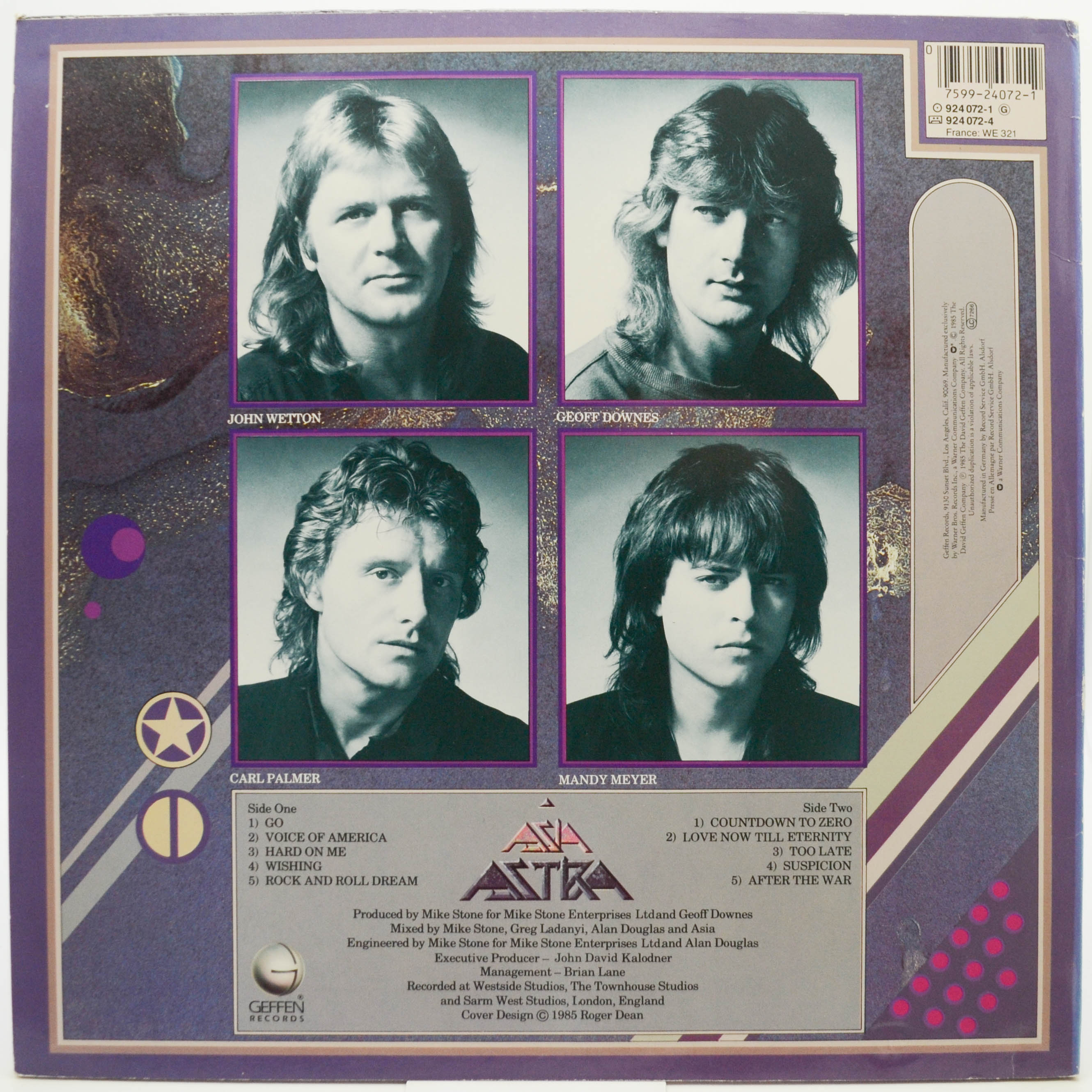 Asia — Astra, 1985