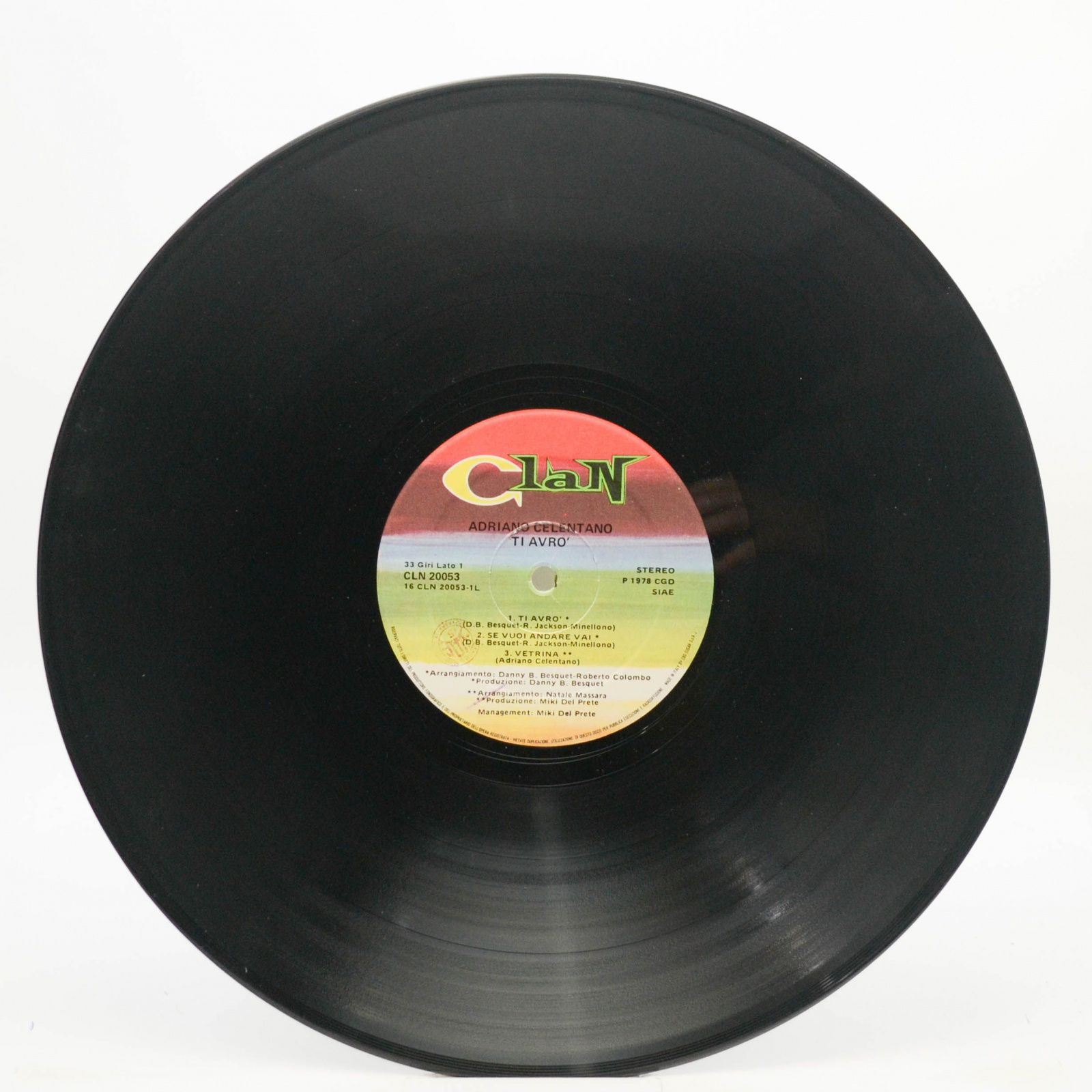 Adriano Celentano — Ti Avrò (1-st, Italy, Clan), 1978