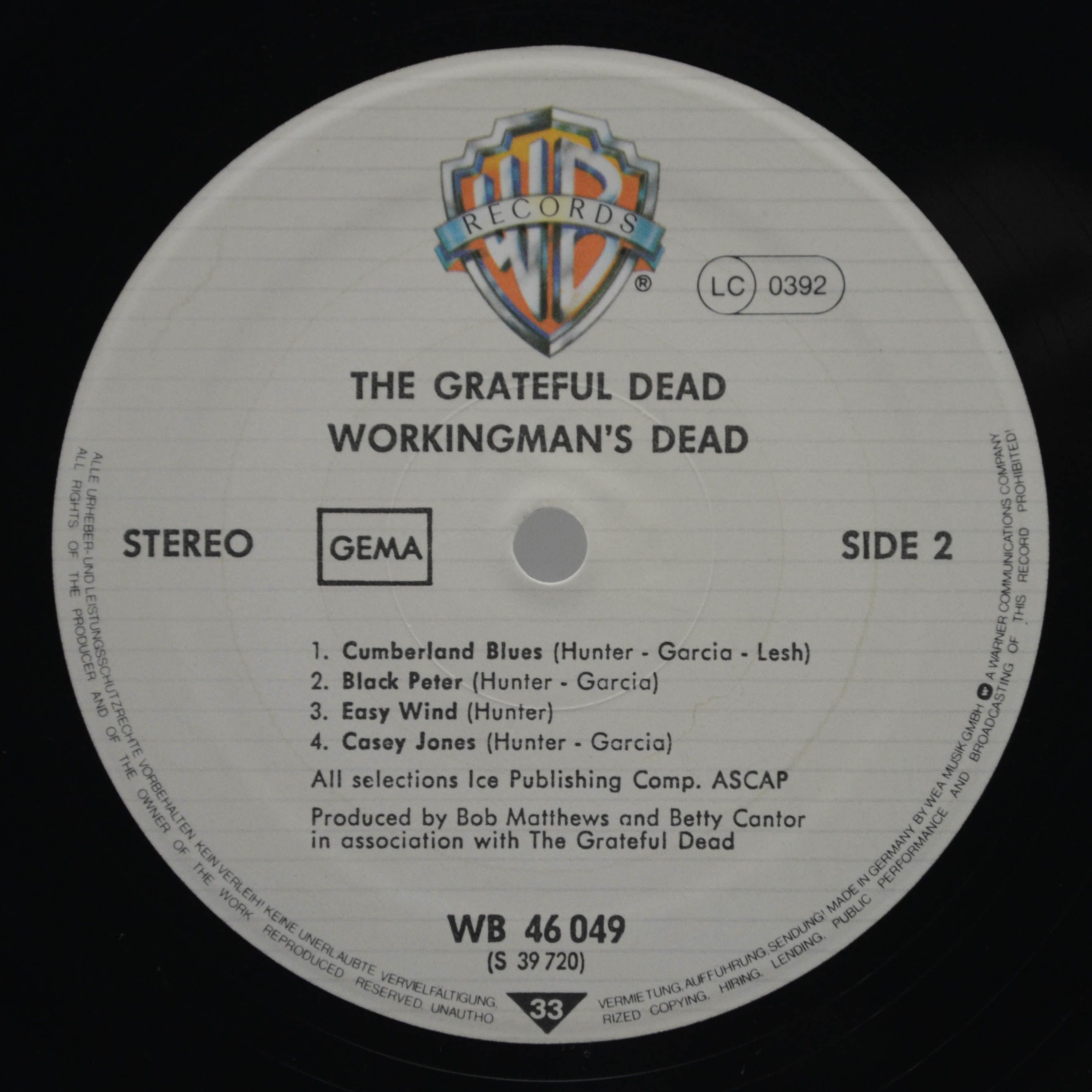 Grateful Dead — Workingman's Dead, 1970
