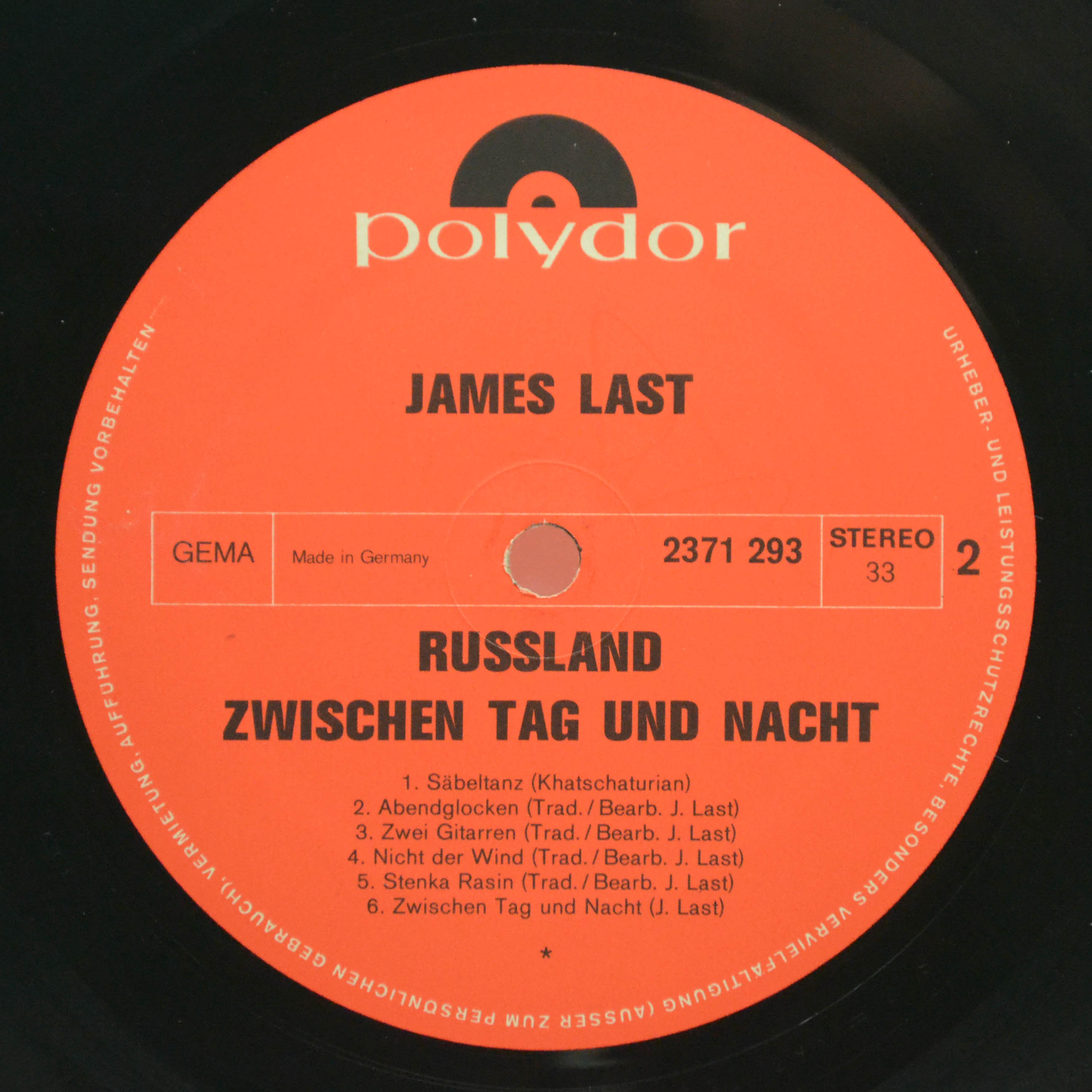 James Last — Russland (Zwischen Tag Und Nacht), 1972