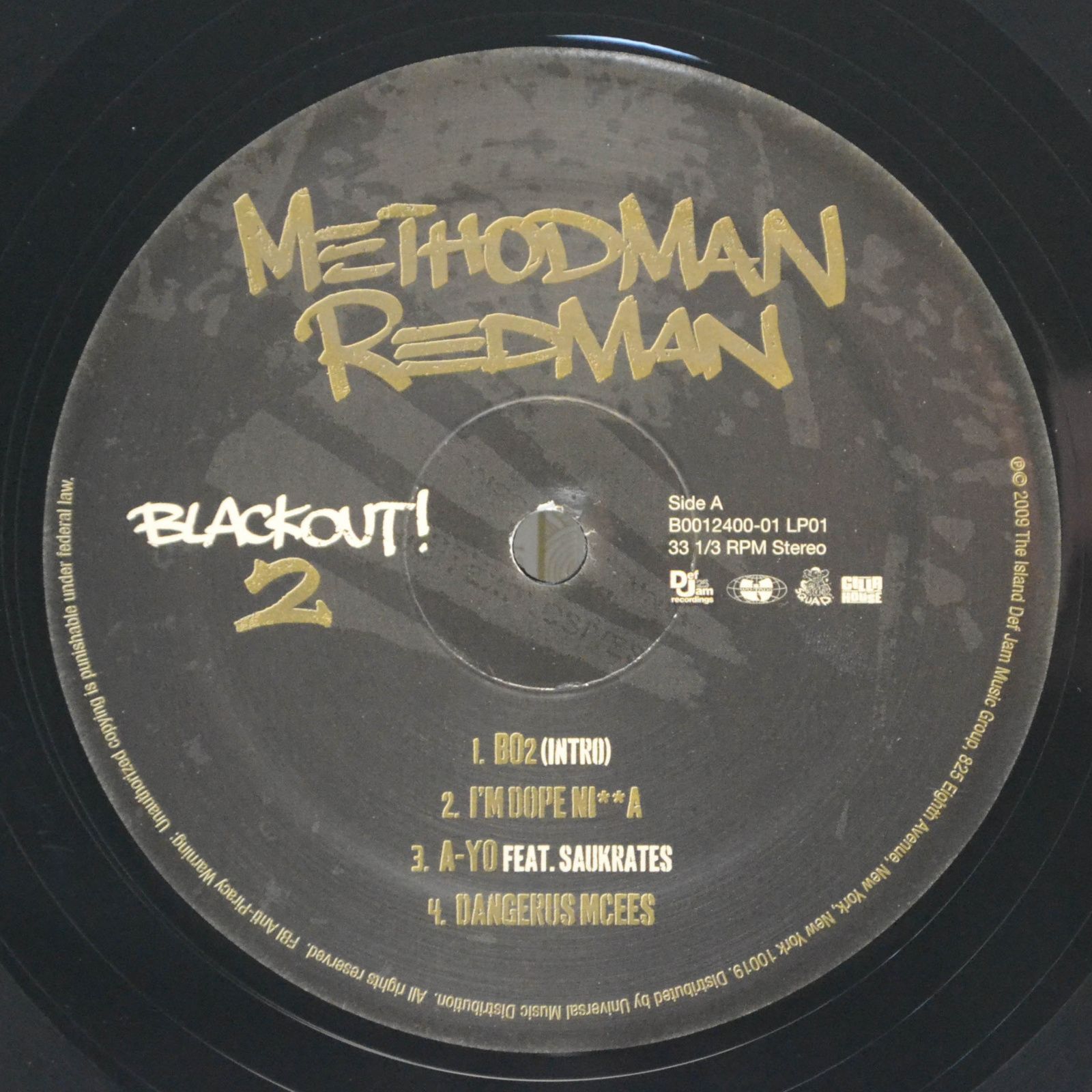 Method Man & Redman — Blackout! 2 (2LP, USA), 2009