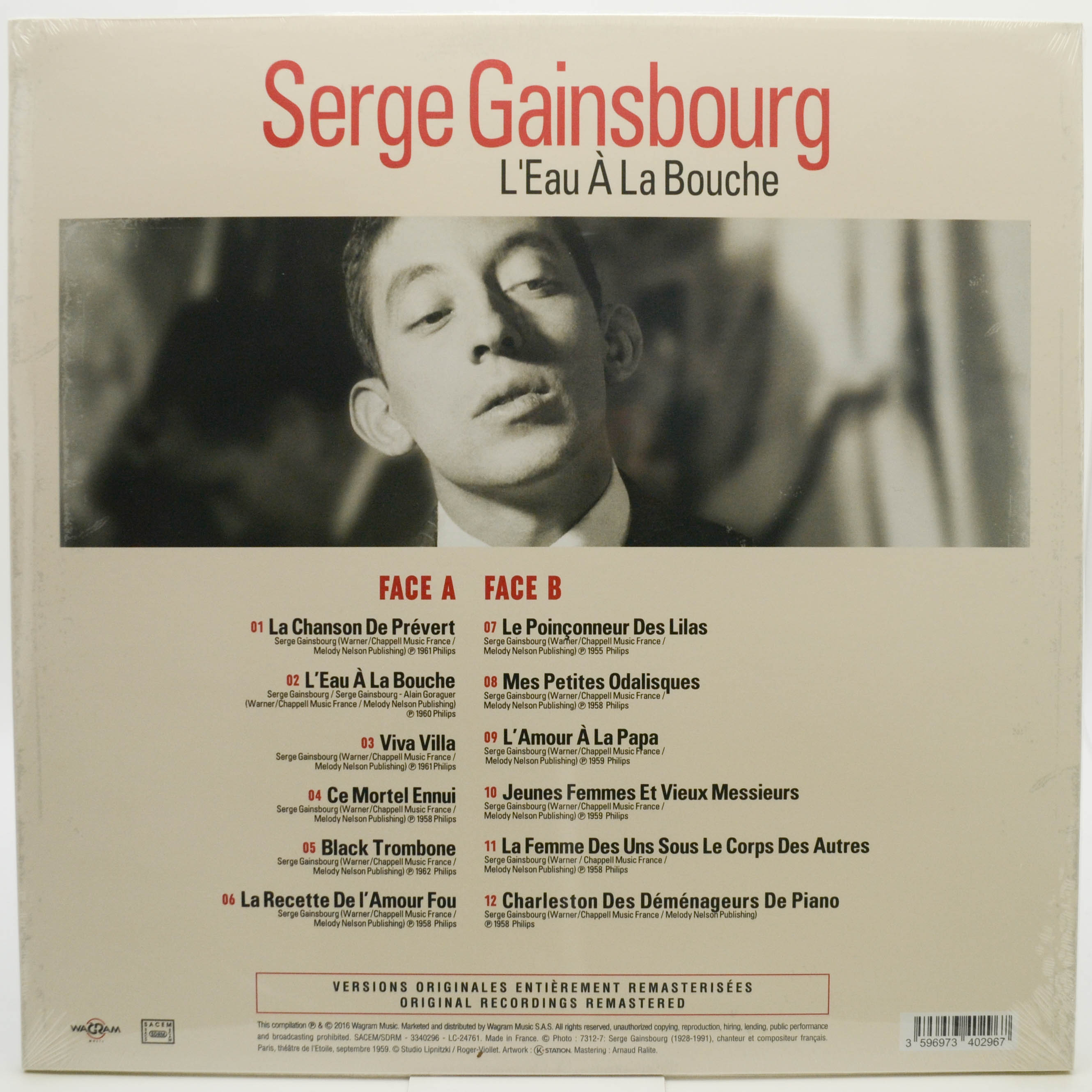 Serge Gainsbourg — L'Eau À La Bouche (France), 2016