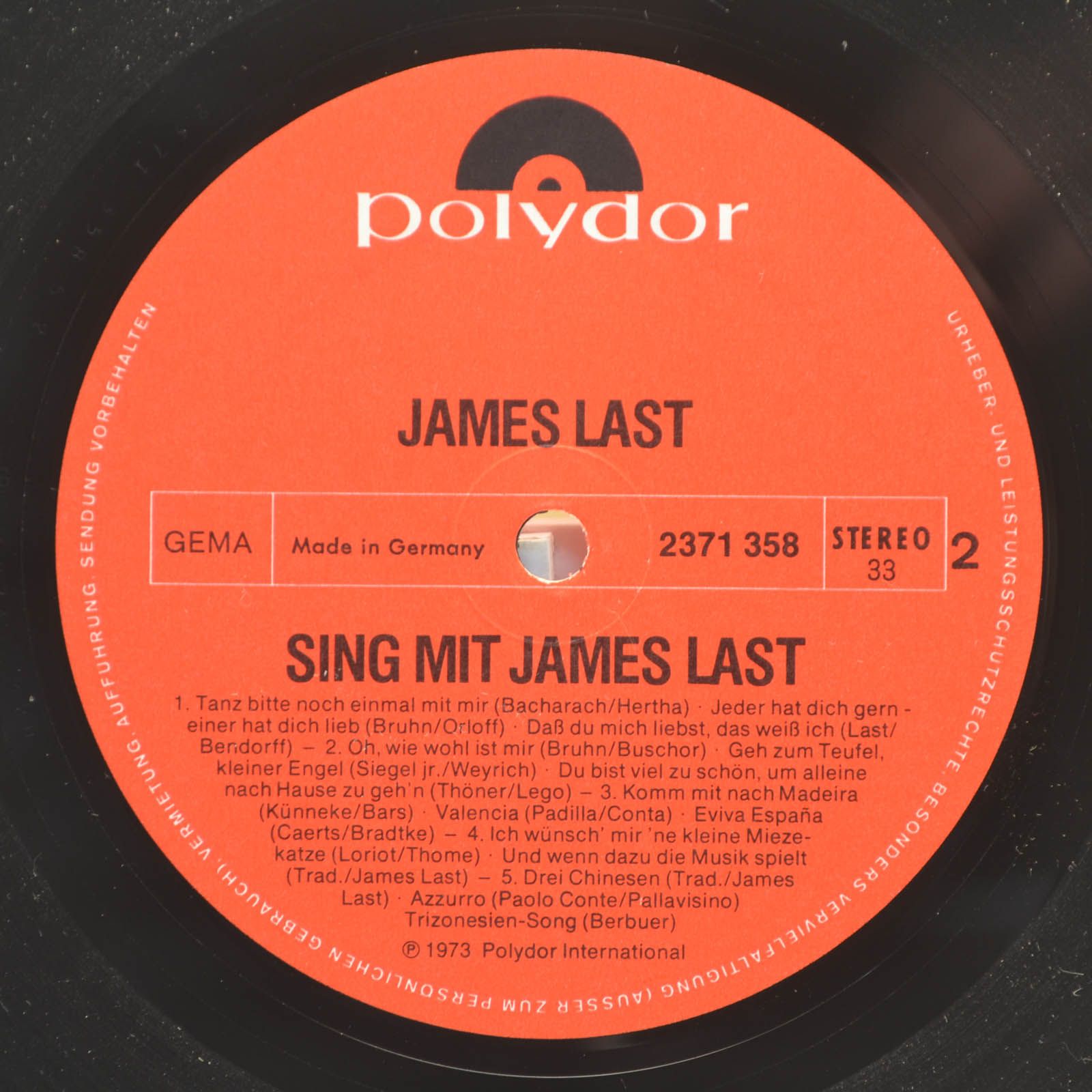 James Last — Sing Mit, 1973