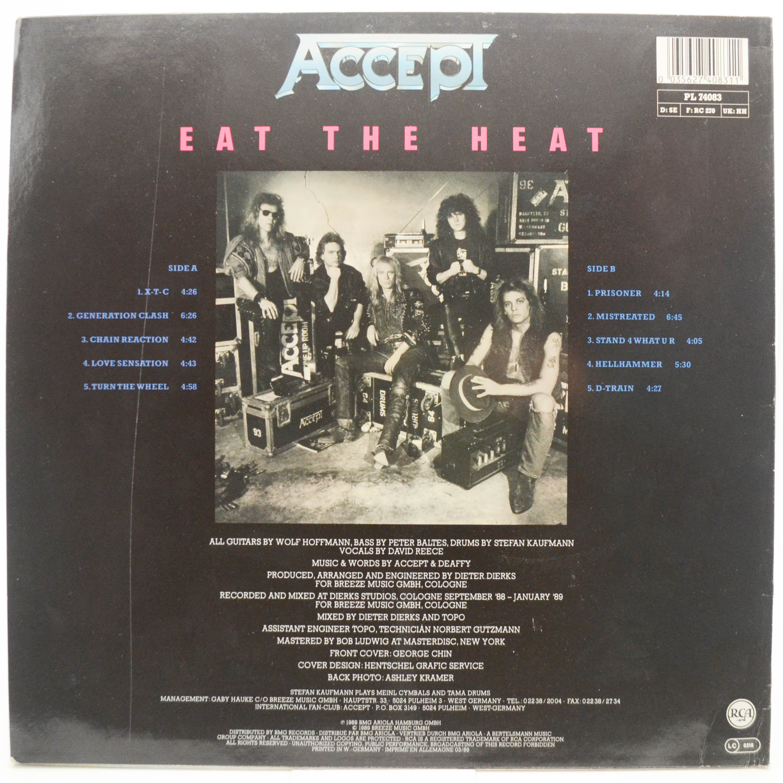 Accept — Eat The Heat, 1989