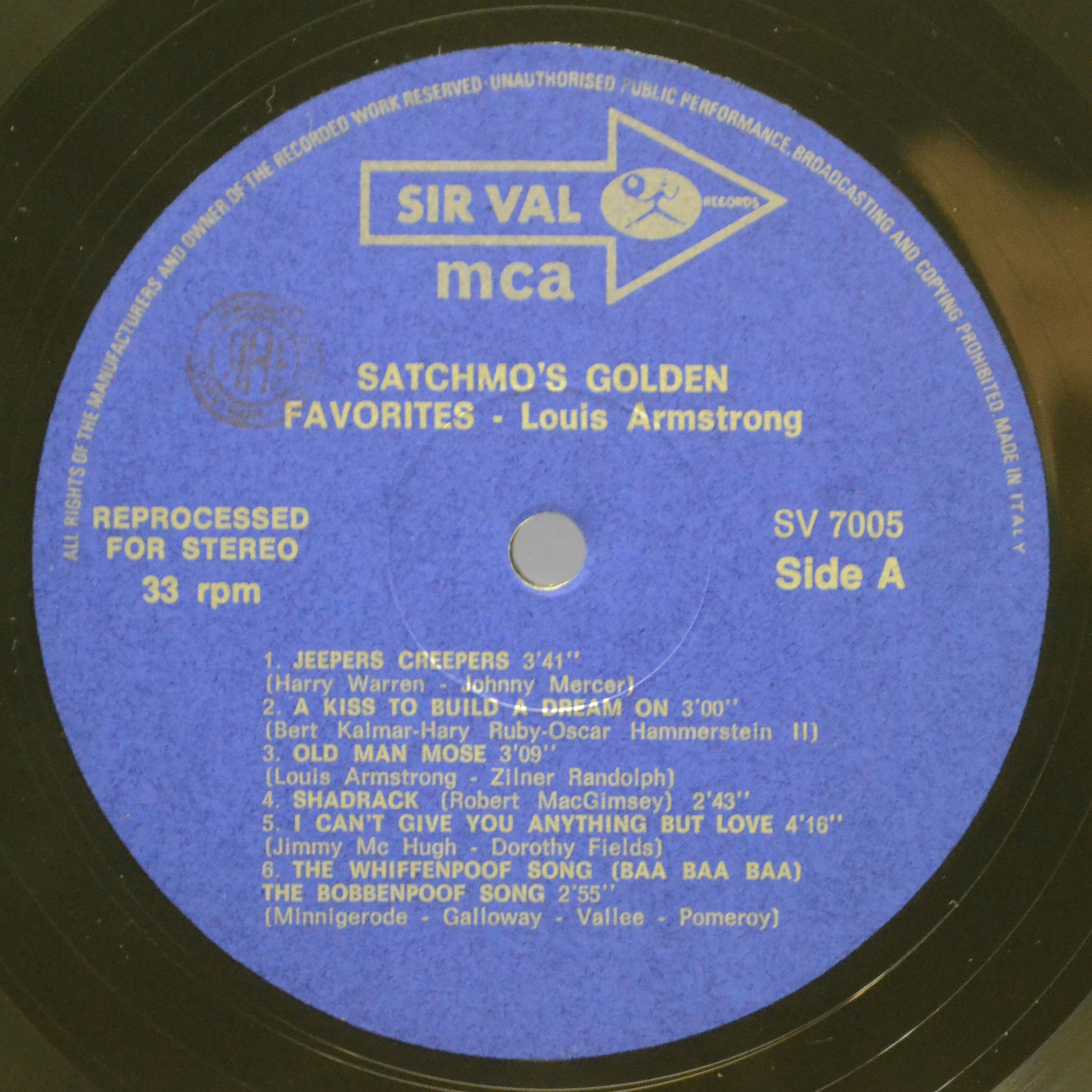 Louis Armstrong — Satchmo's Golden Favourites, 1960