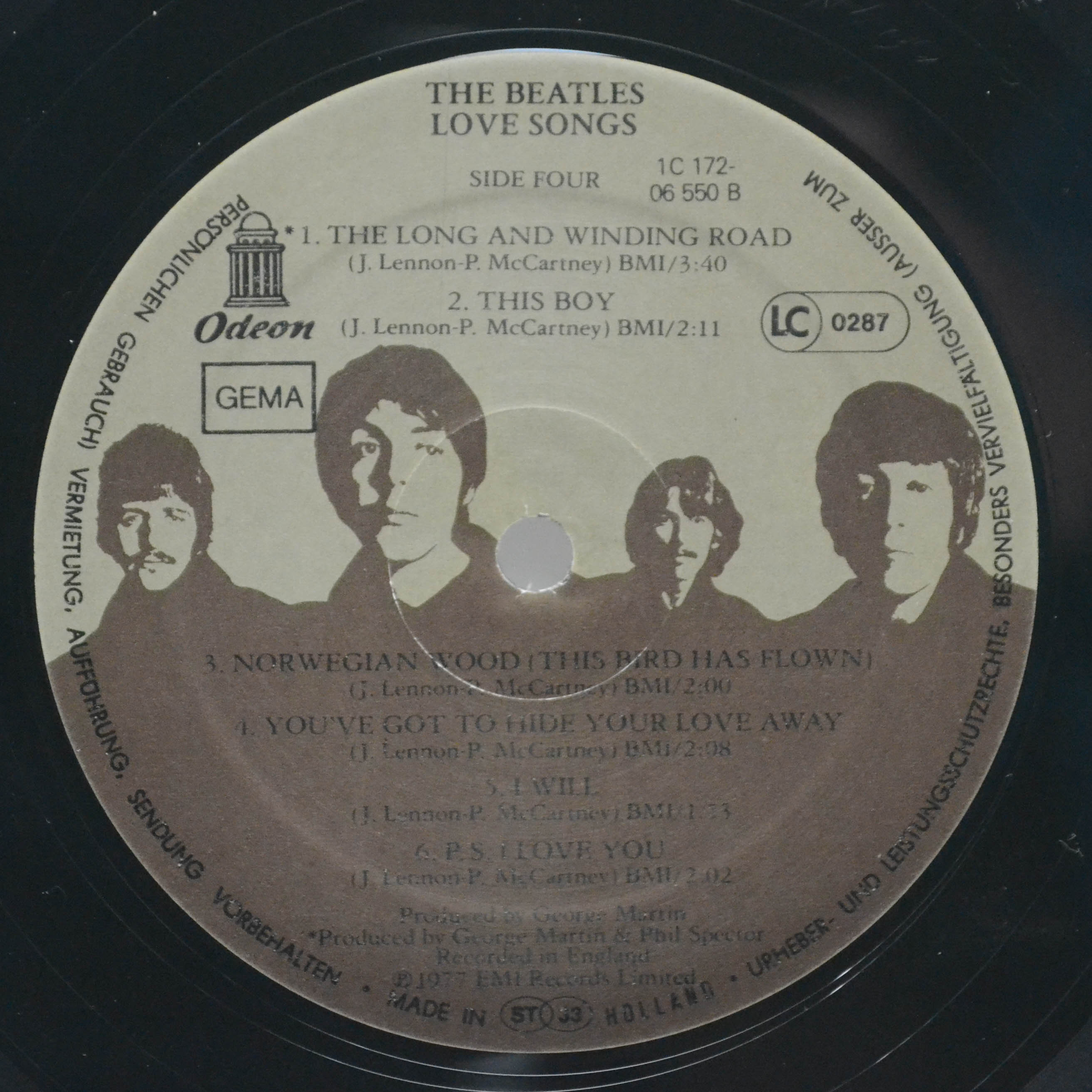 Beatles — Love Songs (2LP), 1977