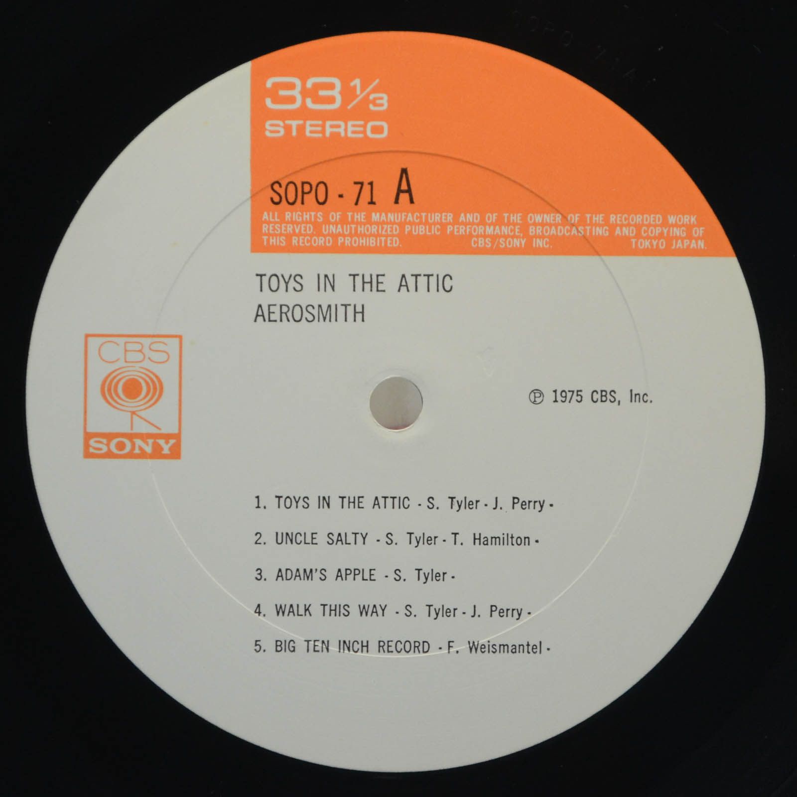 Aerosmith — Toys In The Attic, 1975
