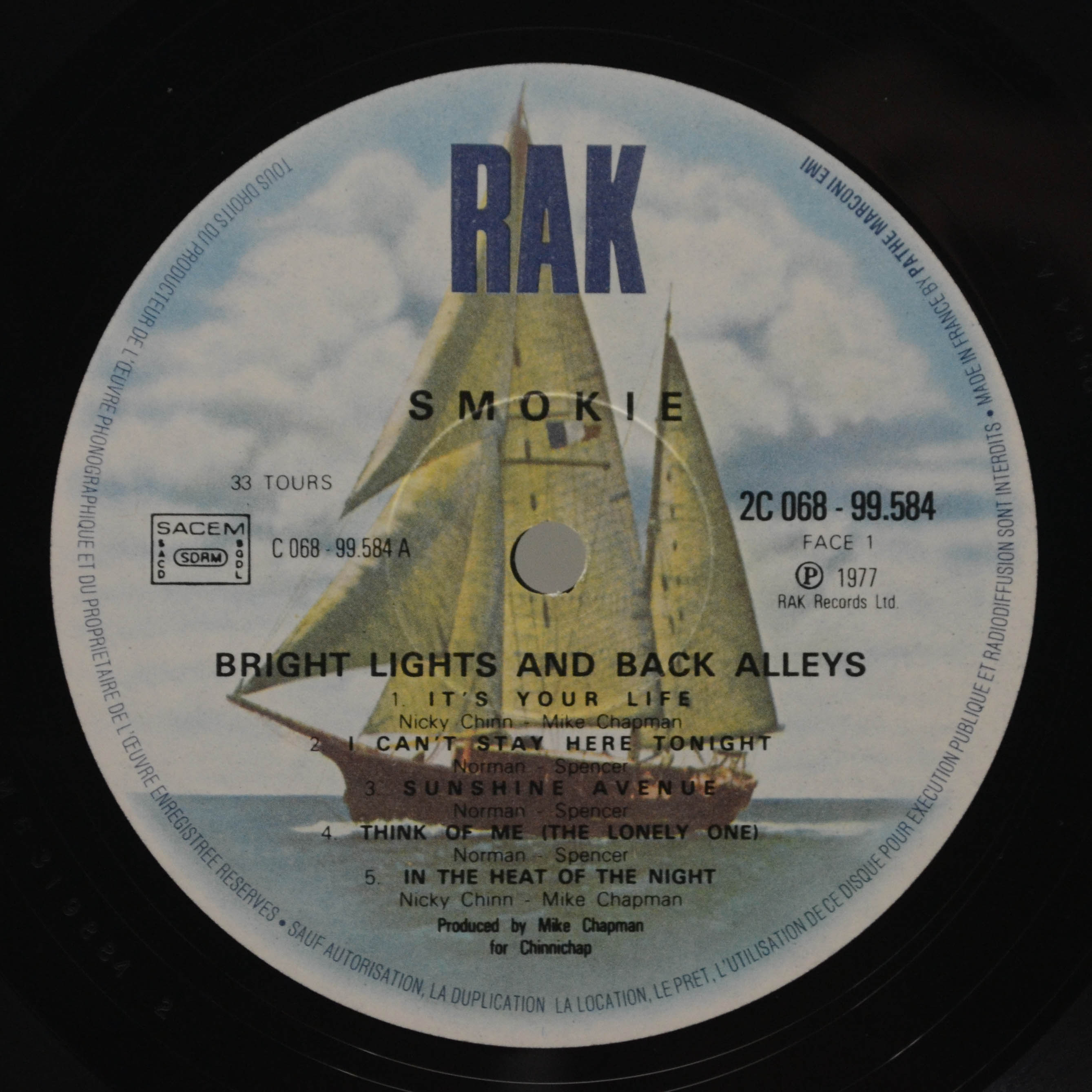 Smokie — Bright Lights And Back Alleys, 1977