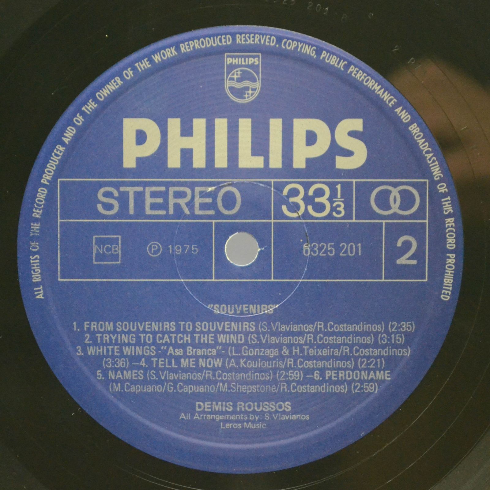 Démis Roussos — Souvenirs, 1975