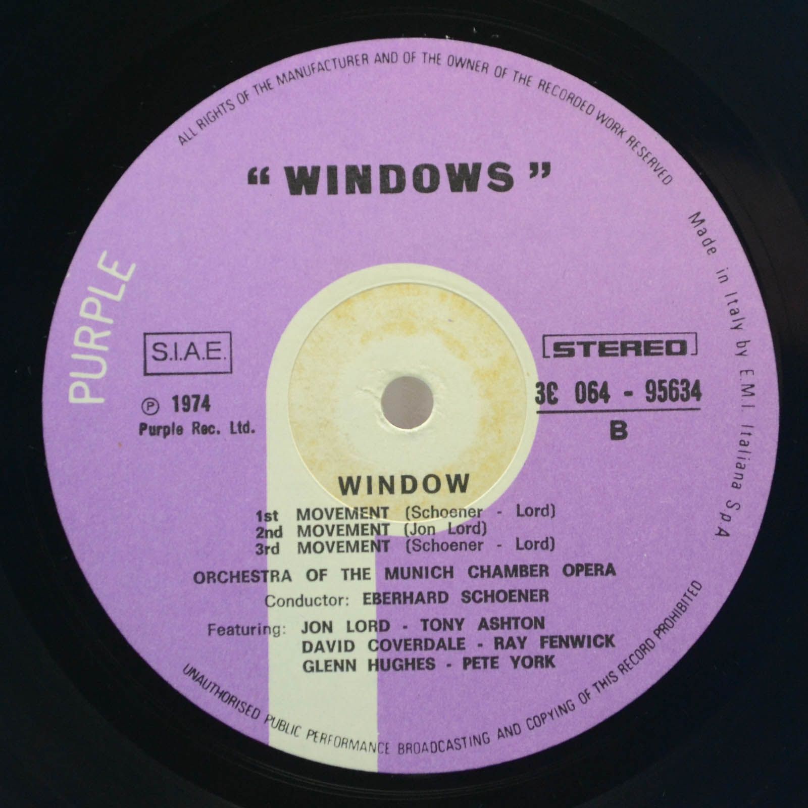 Jon Lord — Windows, 1974