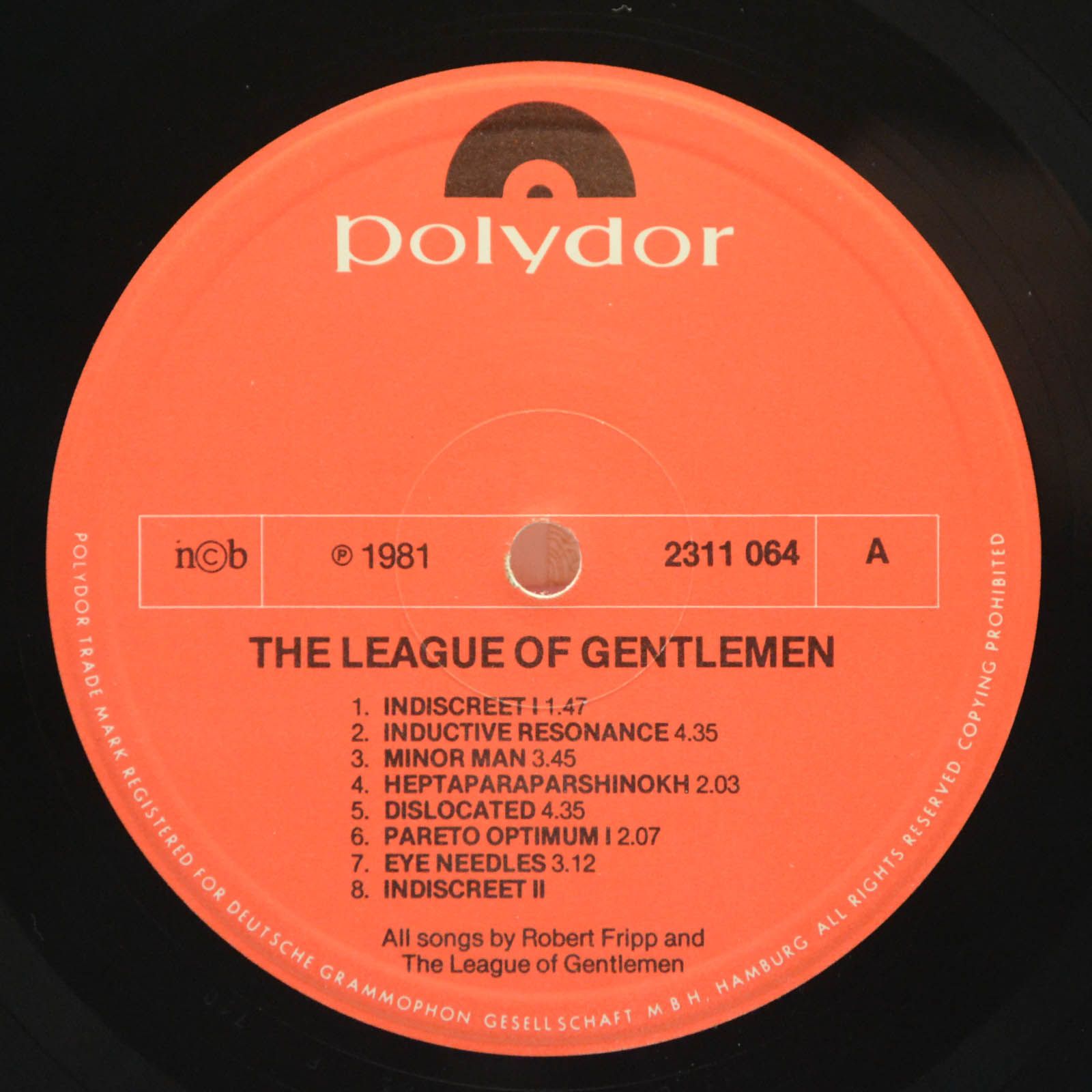Robert Fripp / The League Of Gentlemen — The League Of Gentlemen, 1981