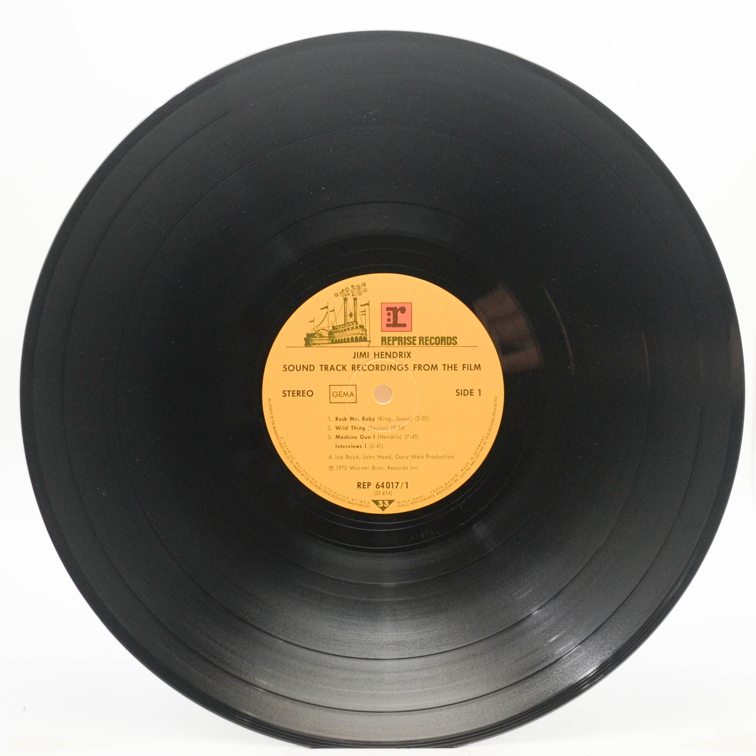 Jimi Hendrix — Sound Track Recordings From The Film "Jimi Hendrix" (2LP), 1973