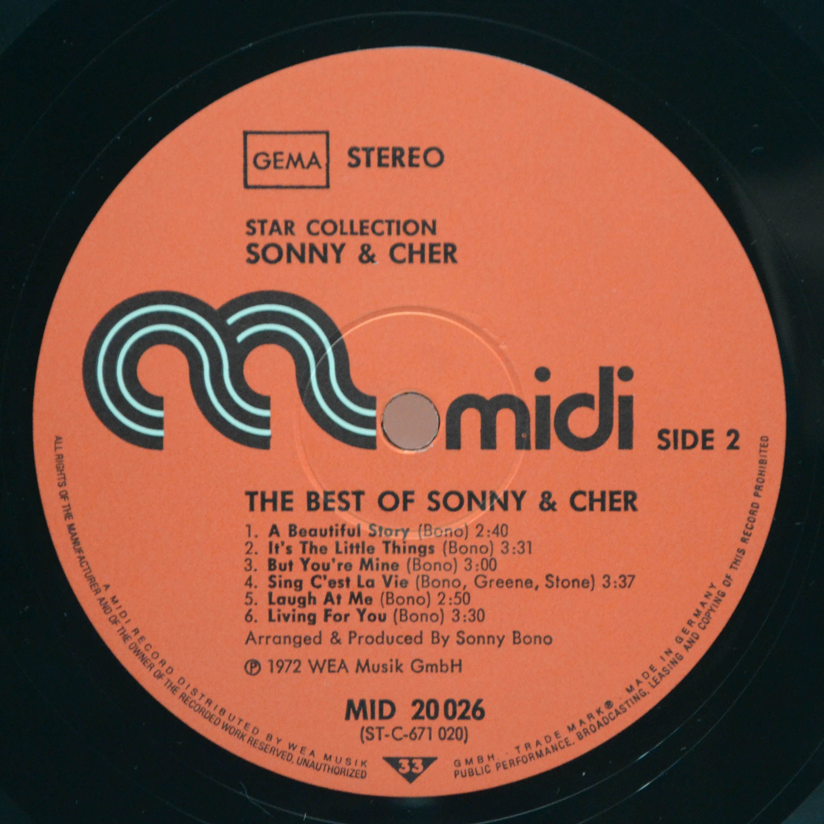 Sonny & Cher — Greatest Hits, 1972