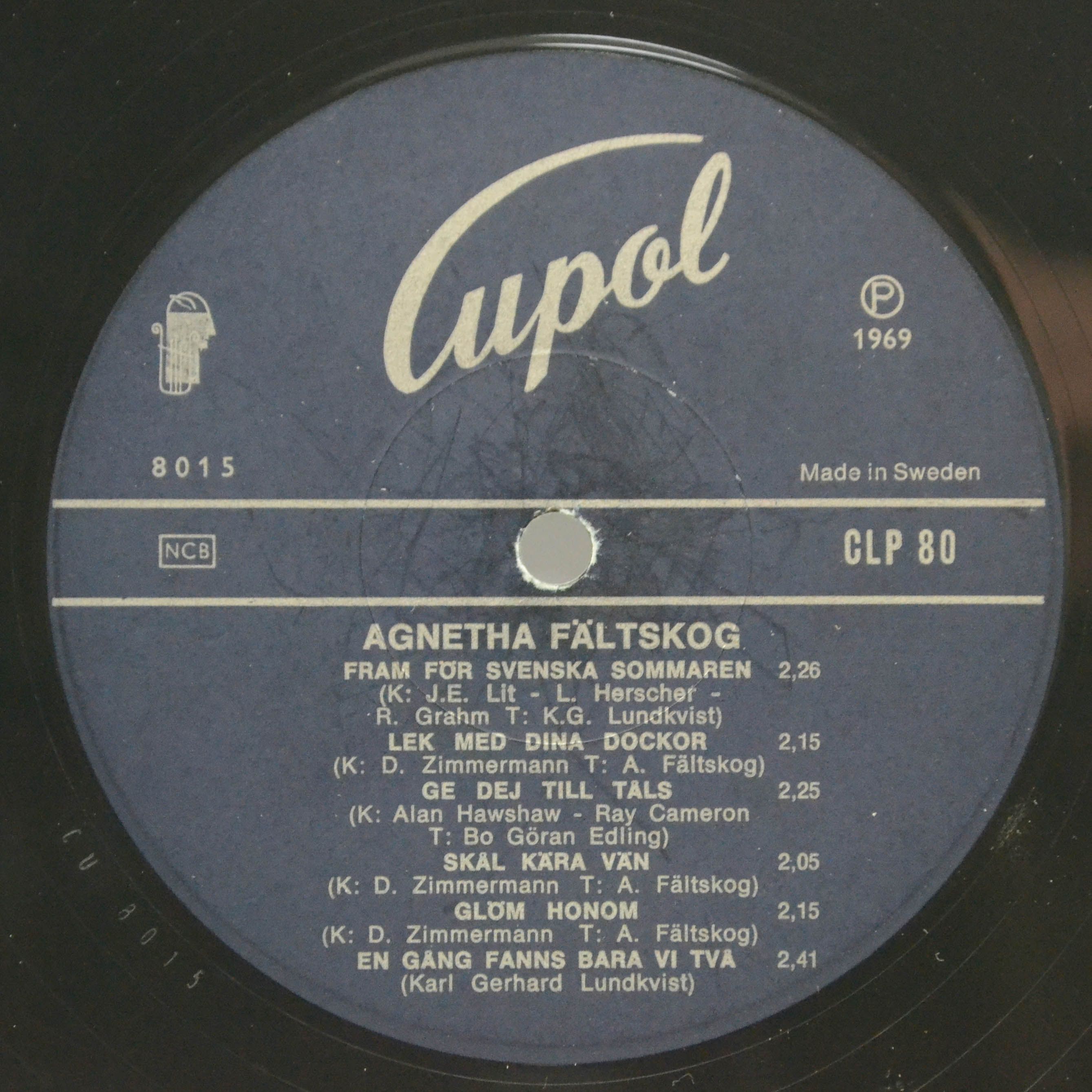 Agnetha Fältskog — Agnetha Fältskog Vol. 2 (1-st, Sweden), 1969