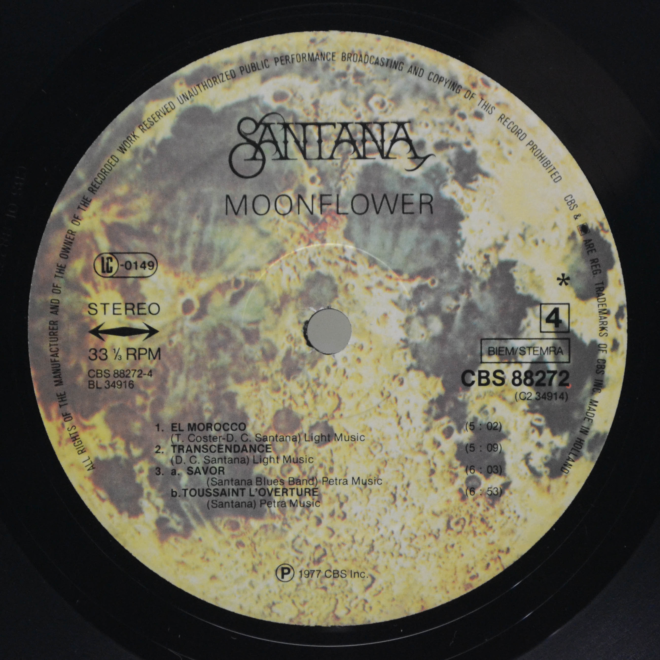 Santana — Moonflower (2LP), 1977